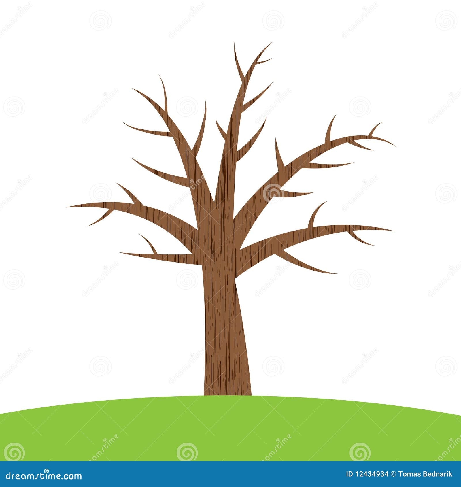 Brown Tree Stock Vector Illustration Of Pattern Forest 12434934