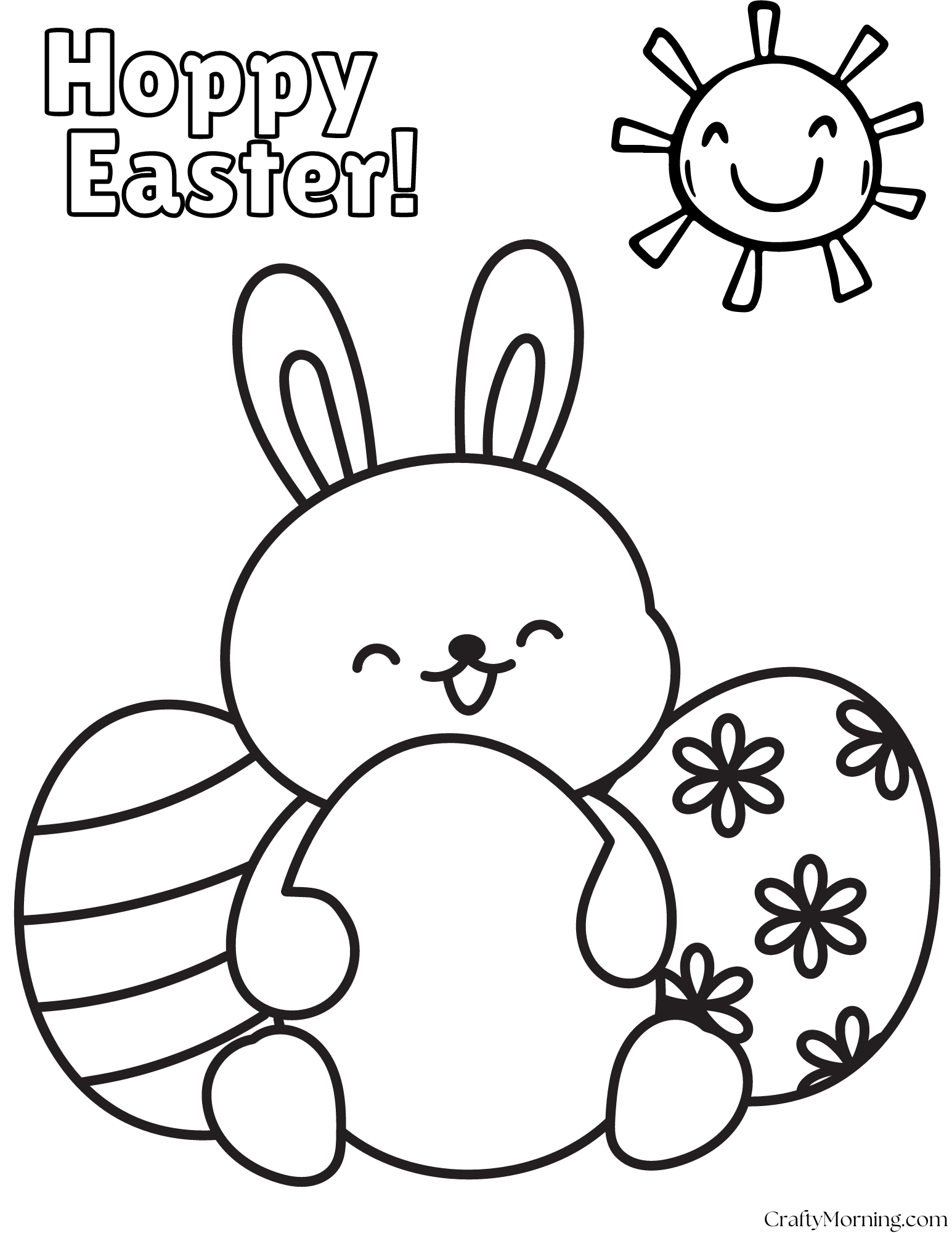 free printable coloring pages of easter bunnies
