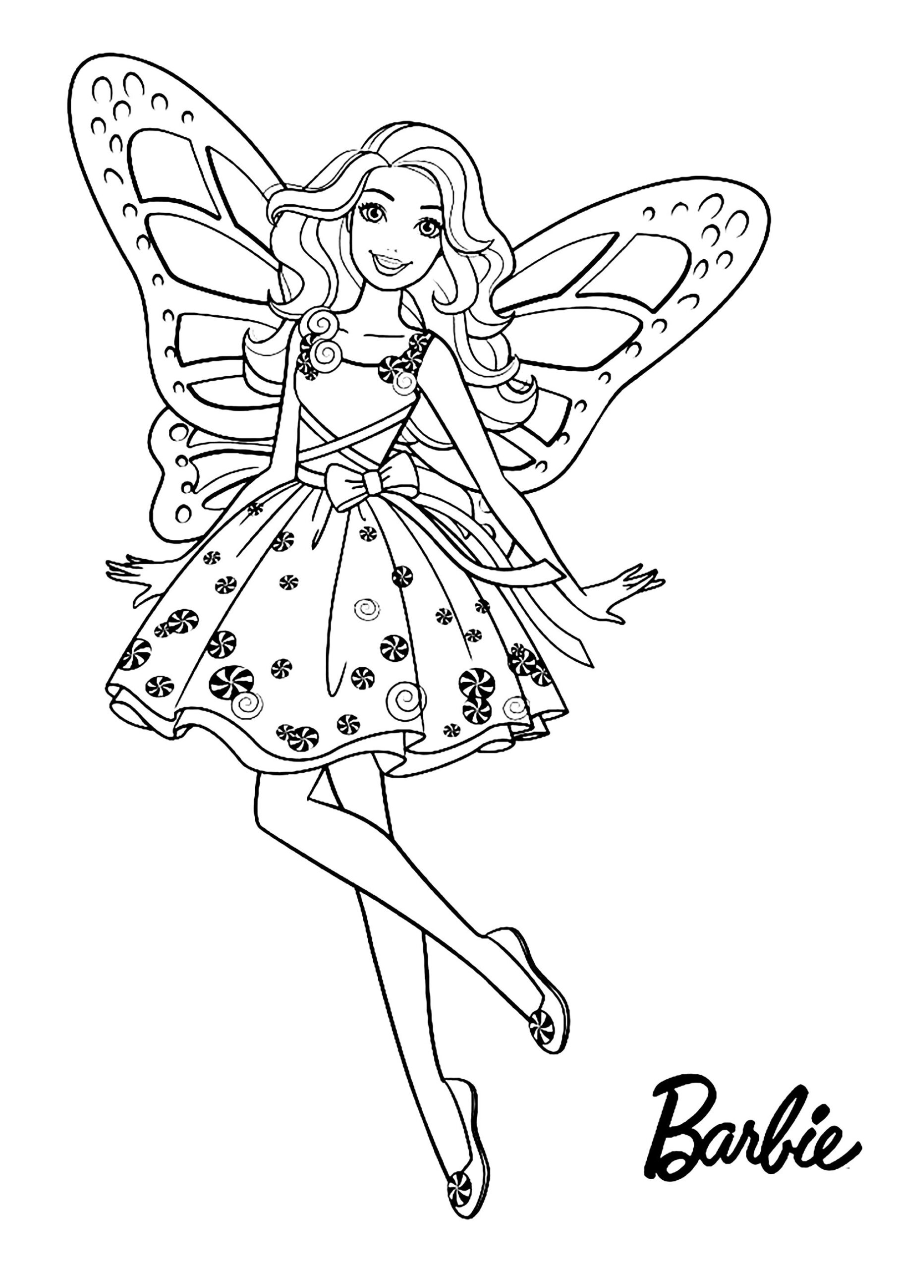 barbie coloring pictures printable