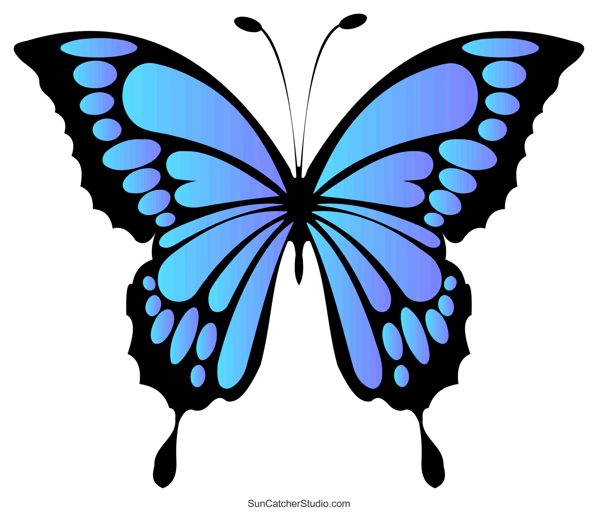 Butterfly SVG Files Printable Templates Patterns U0026 Clipart 