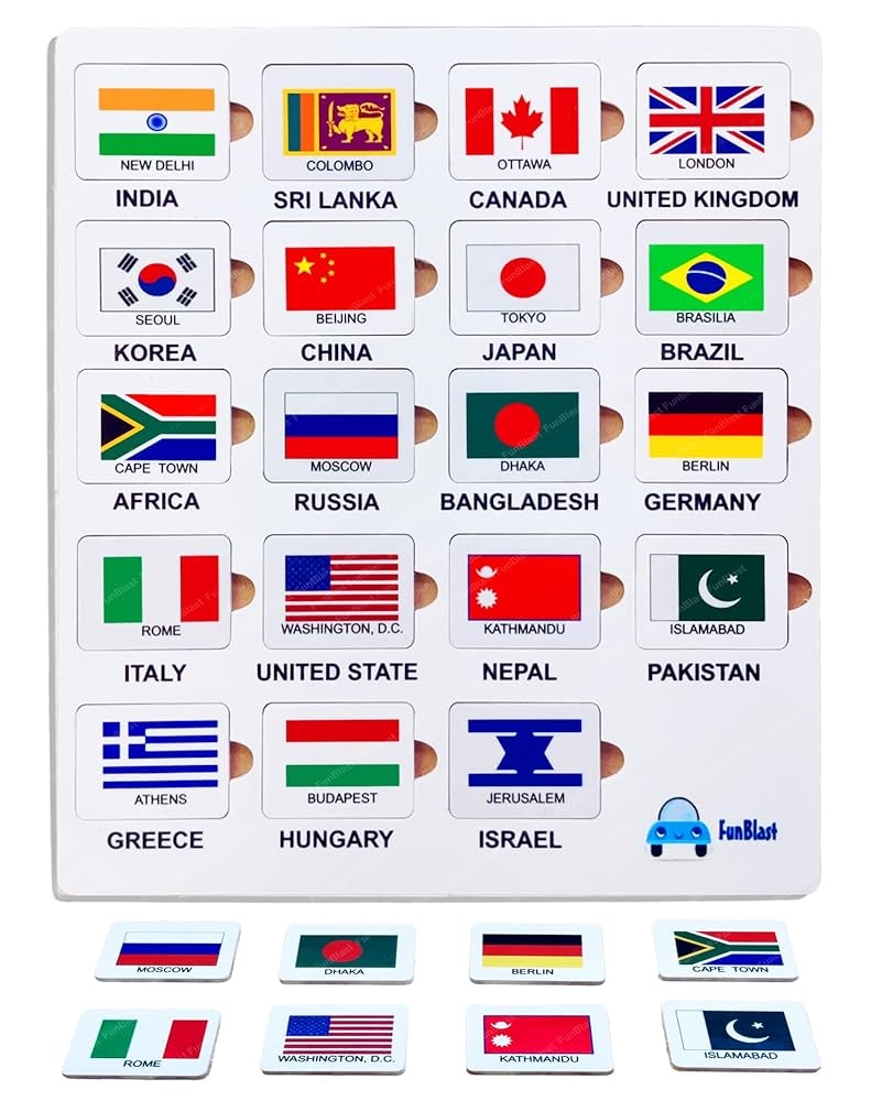 Buy FunBlast World Country Flags For Kids Online At Low Prices In India Amazon in