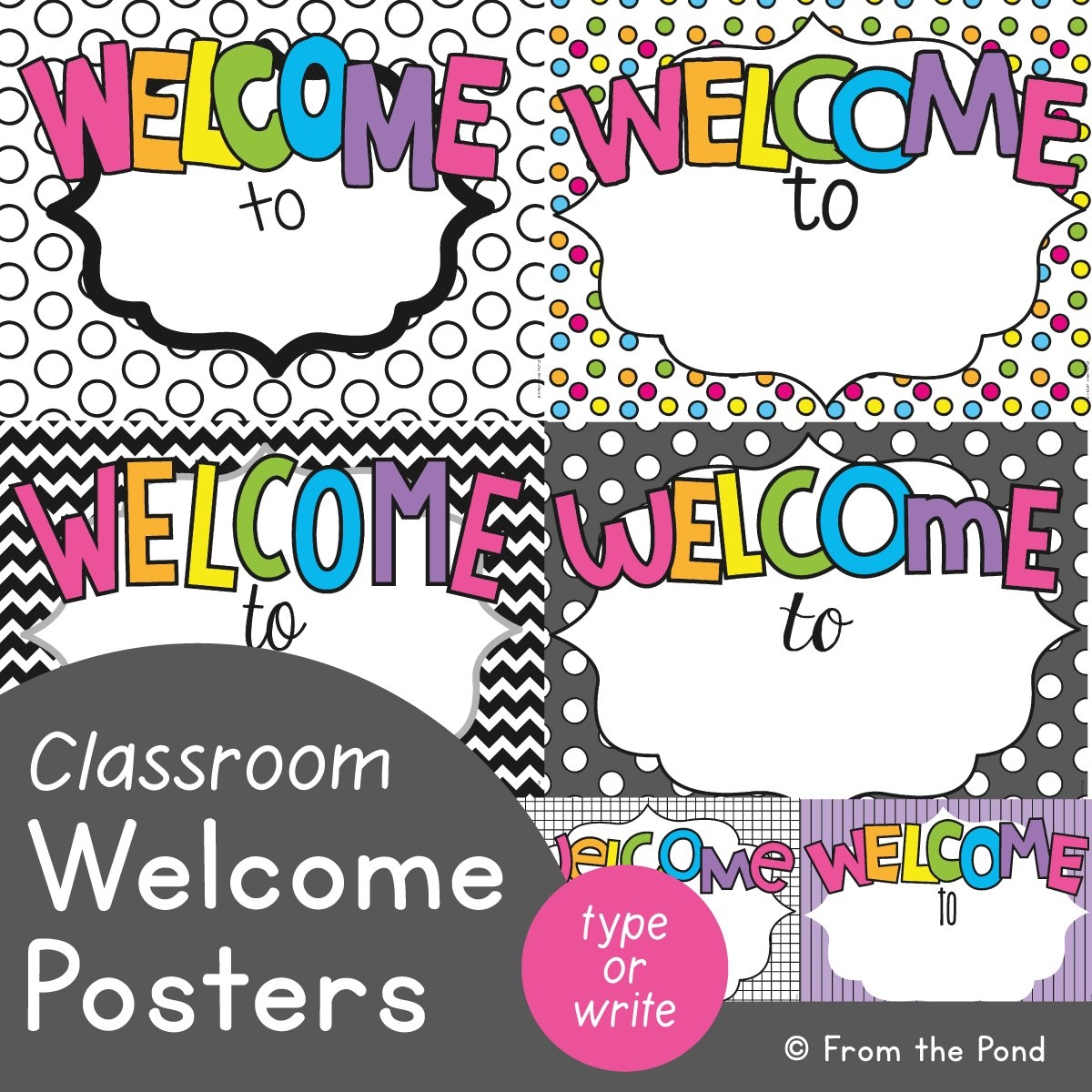 Classroom Welcome Displays From The Pond