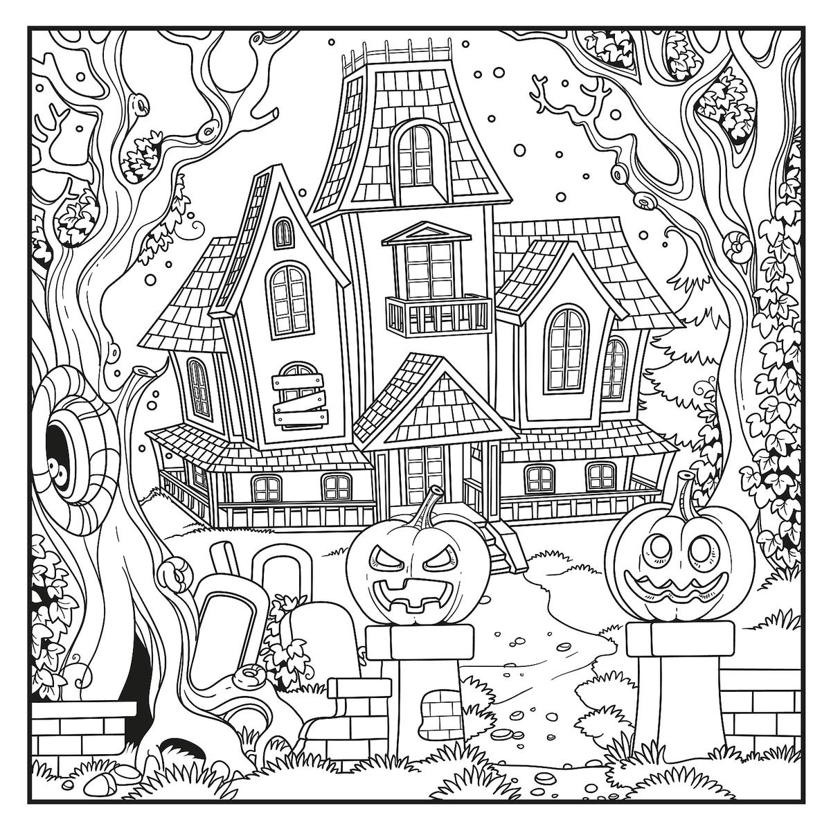free halloween colouring pages printable