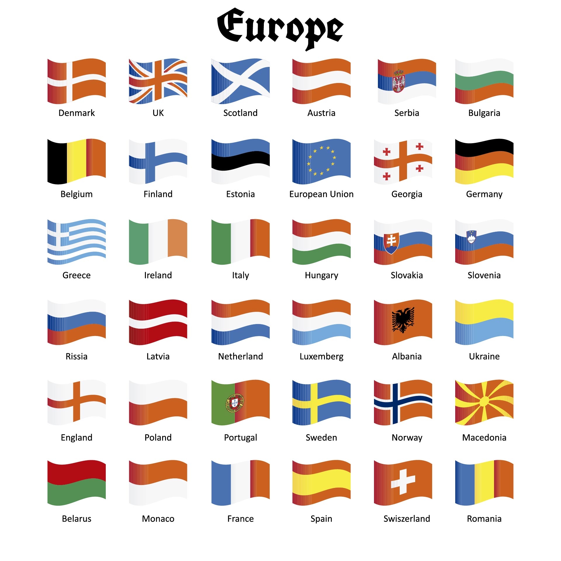 Country Flags 10 Free PDF Printables Printablee
