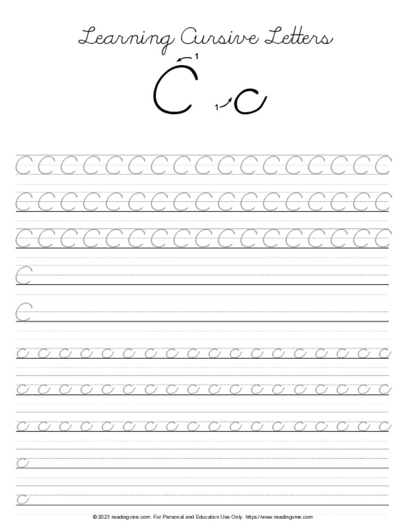 cursive alphabet printable worksheet