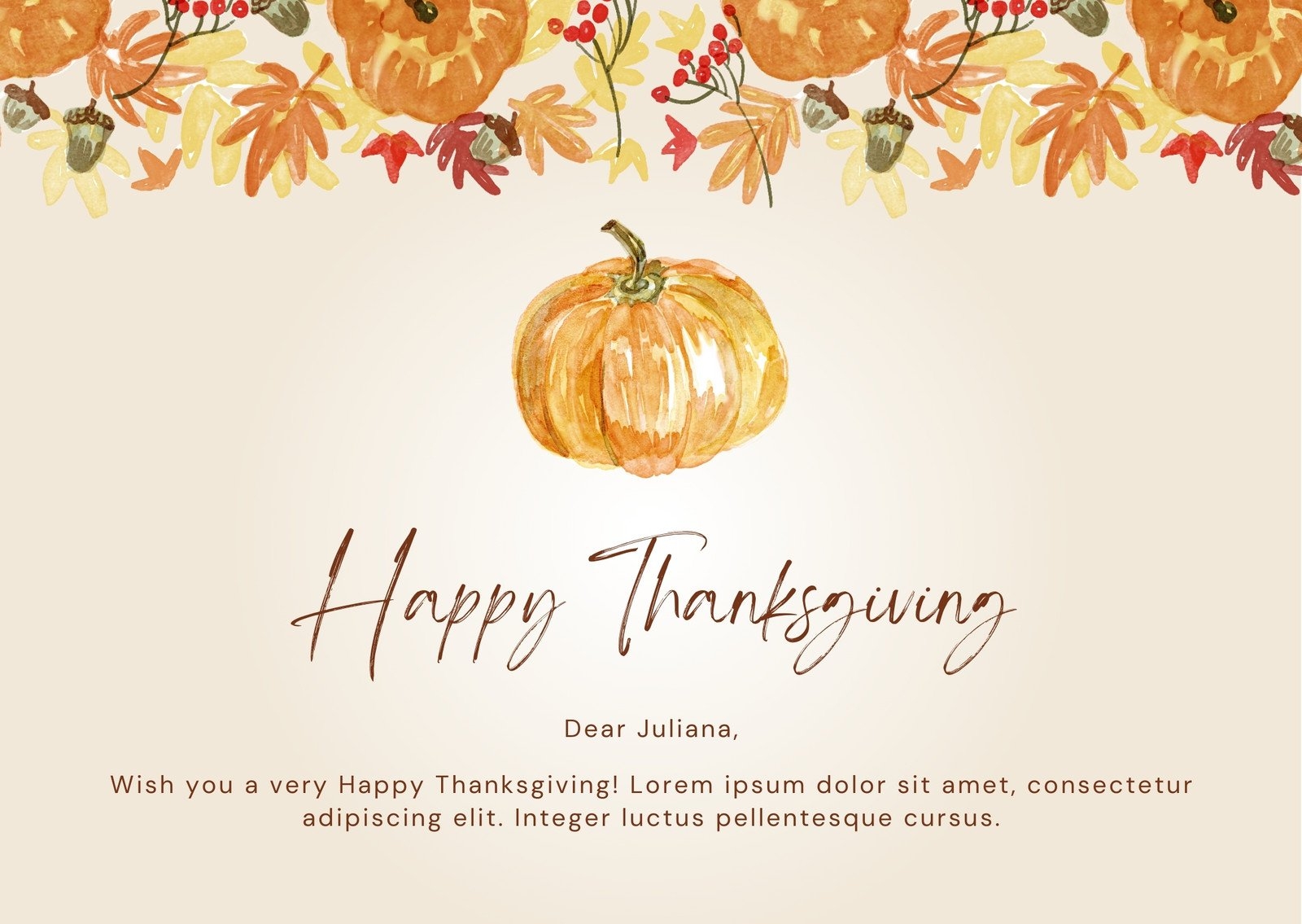 Design And Print Custom Landscape Thanksgiving Cards Canva
