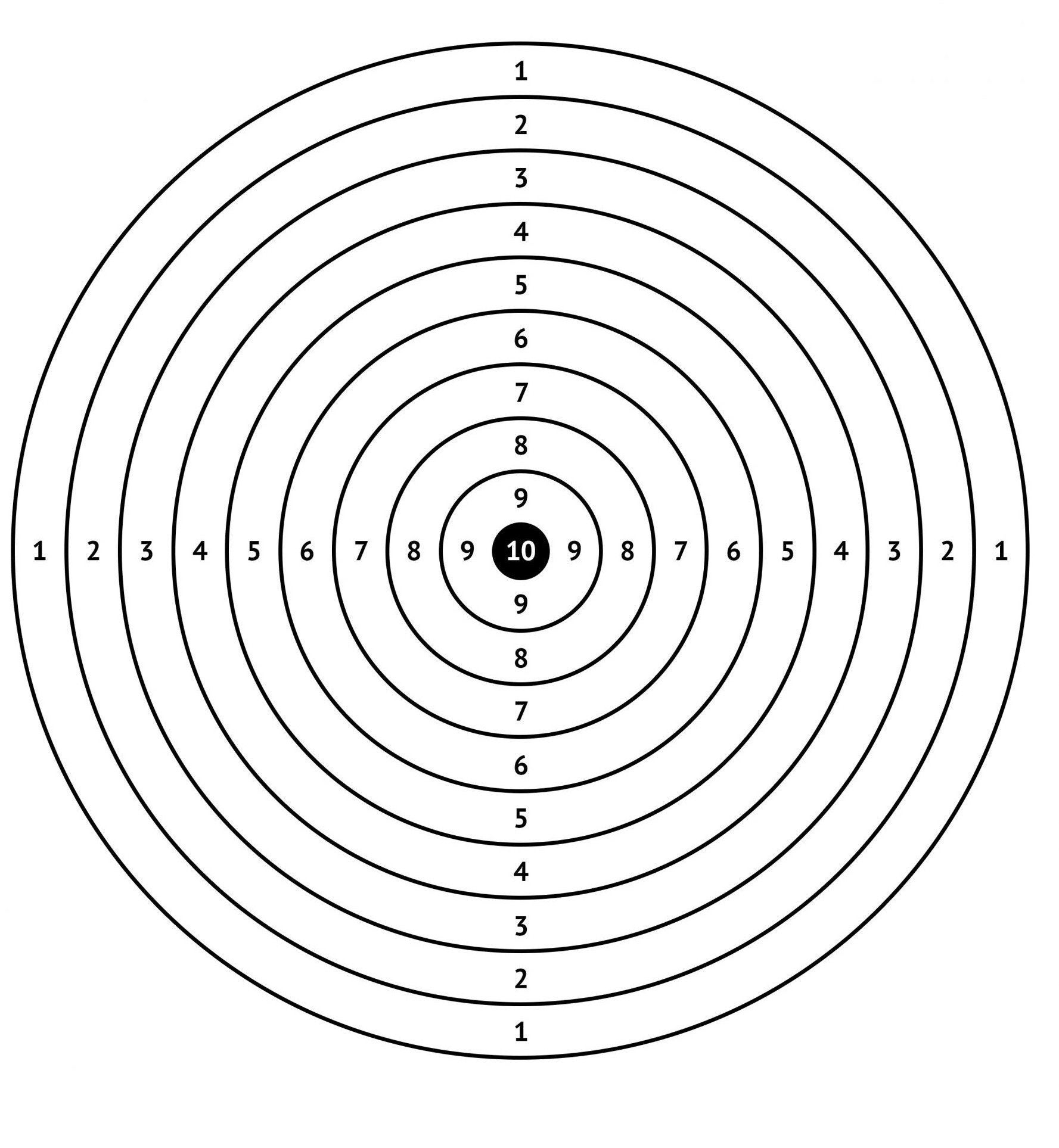 Digital Download Bullseye Print