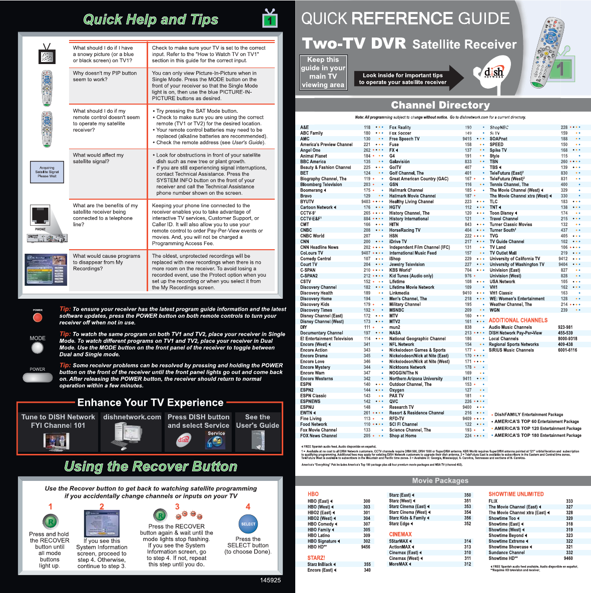 Dish Network TV1 Manual