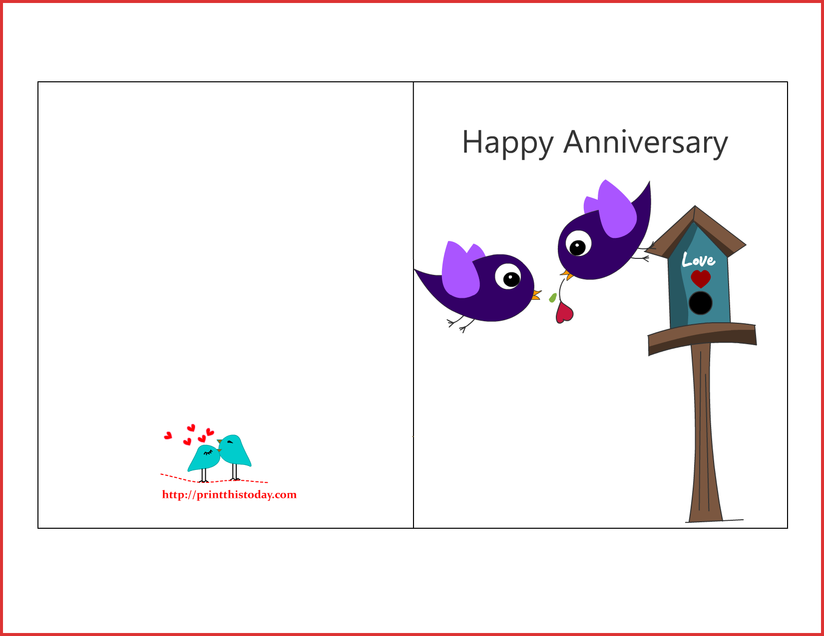 anniversary cards printable