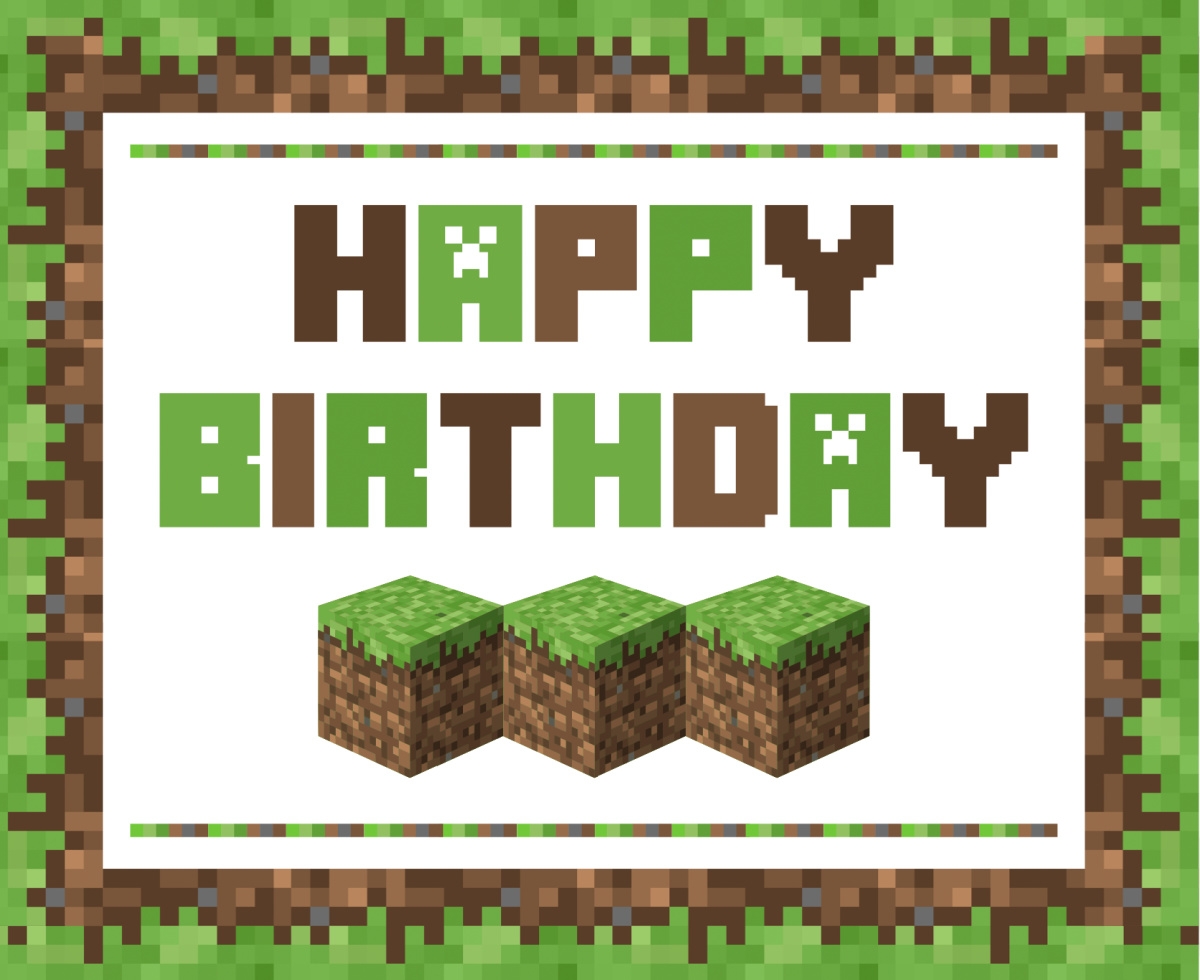 Download These Awesome FREE Minecraft Party Printables Catch My Party
