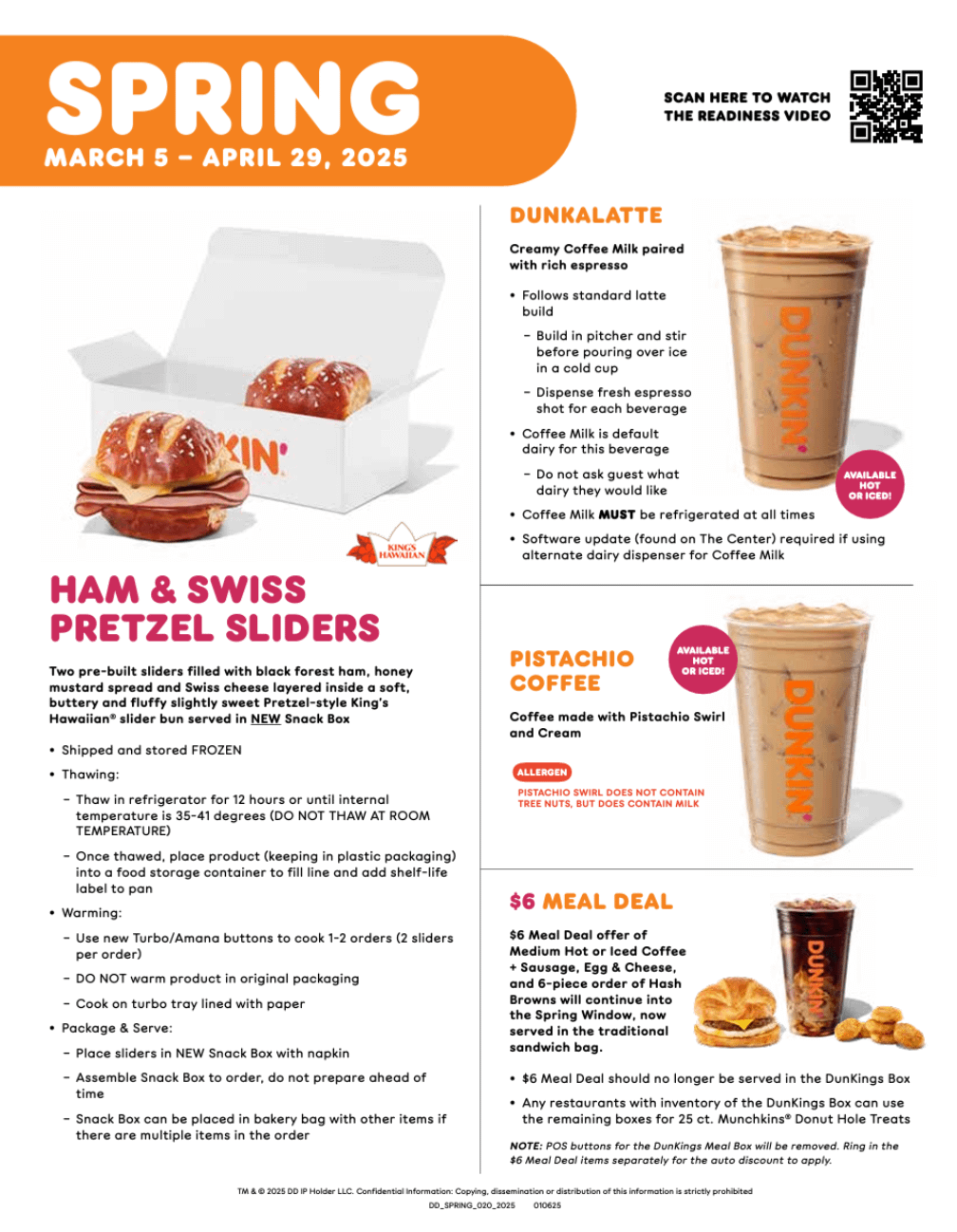 Dunkin Donuts Spring Menu Leaked 2025 Full Breakdown