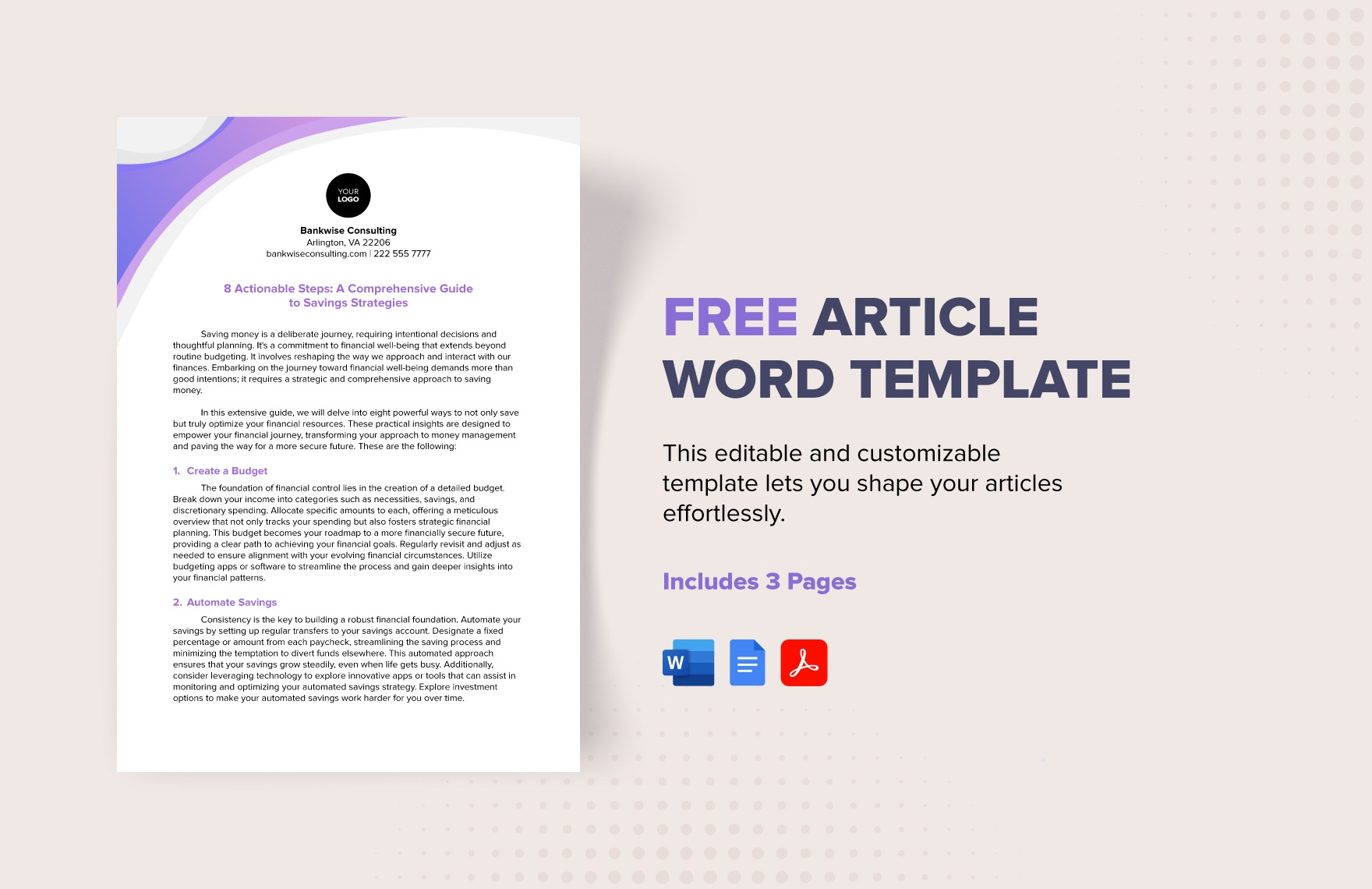 printable sample document word pdf