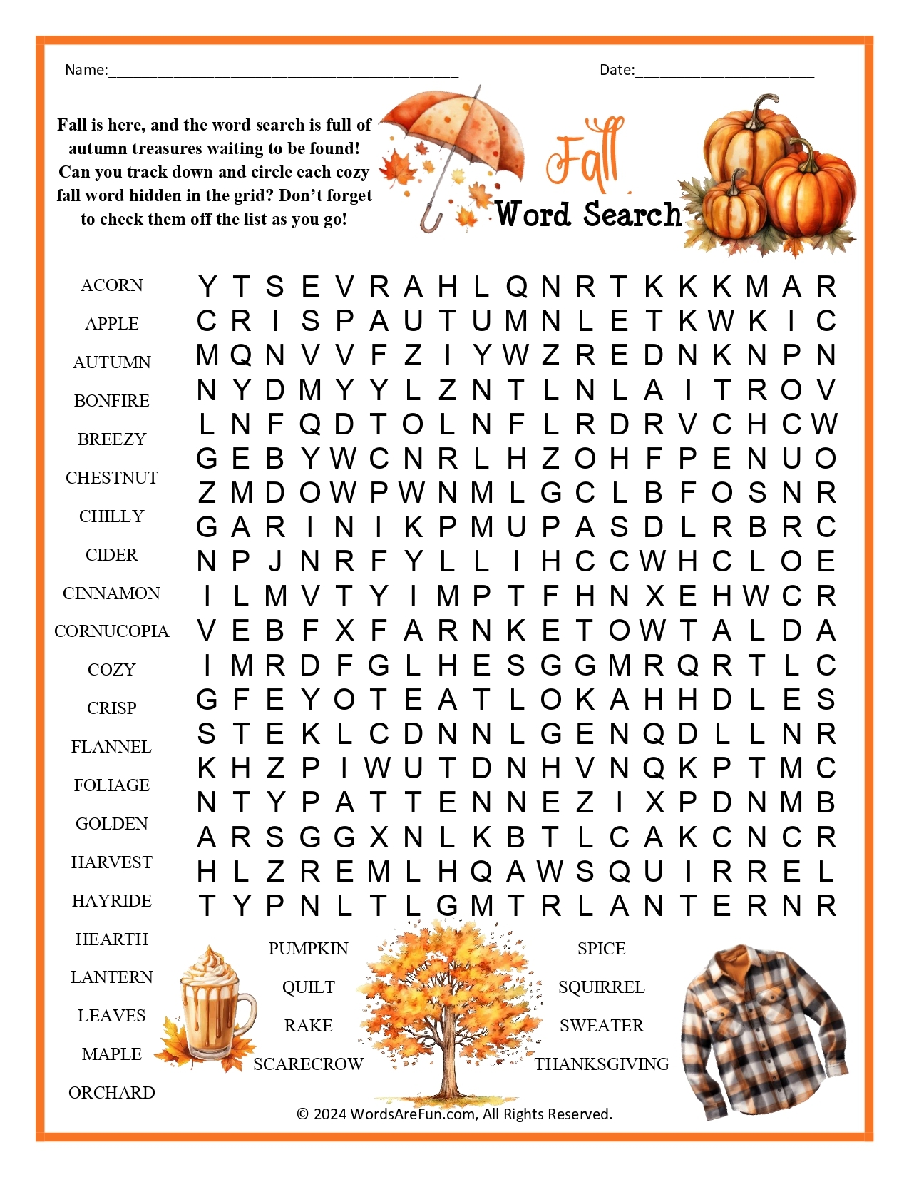 printable word search for adults