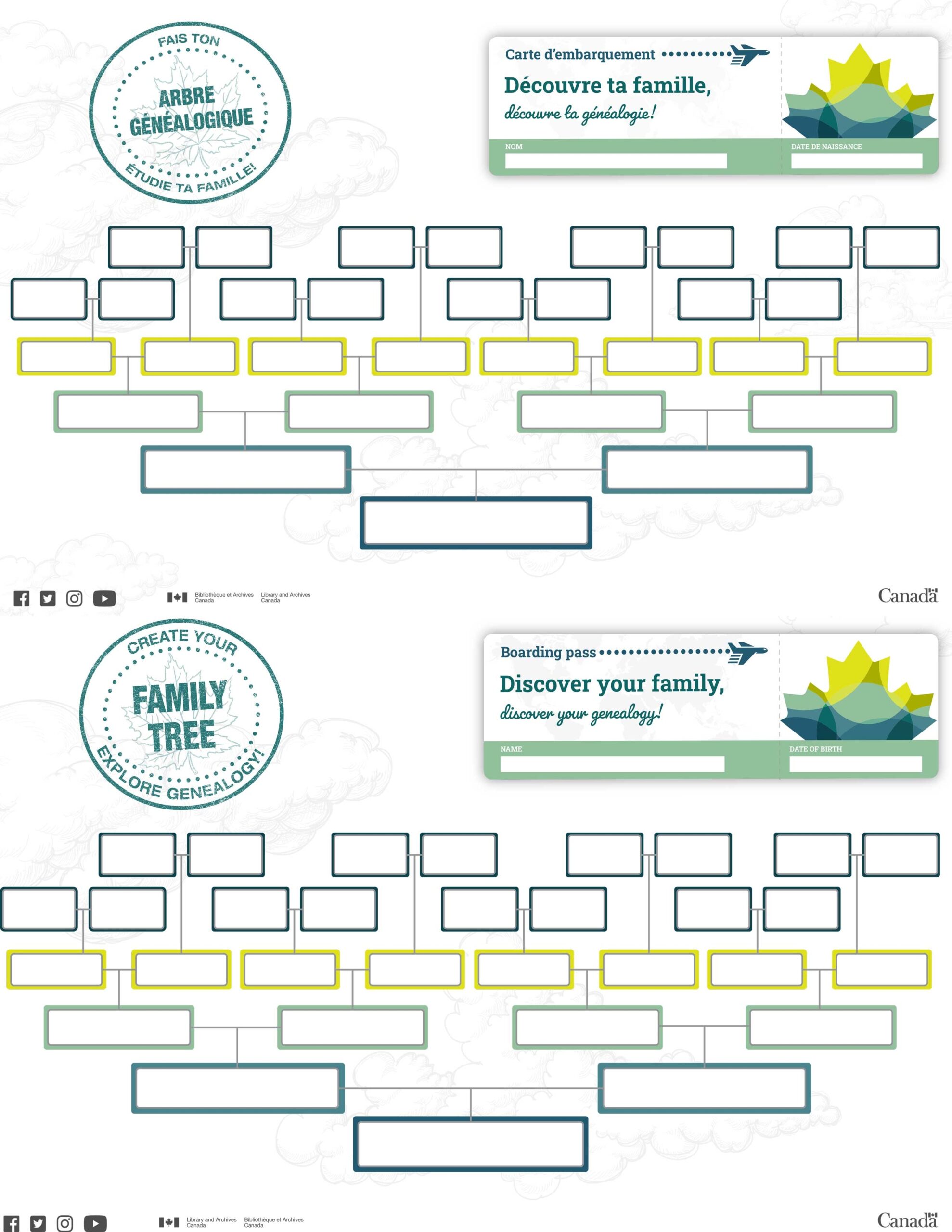 Family Tree Templates Canada ca