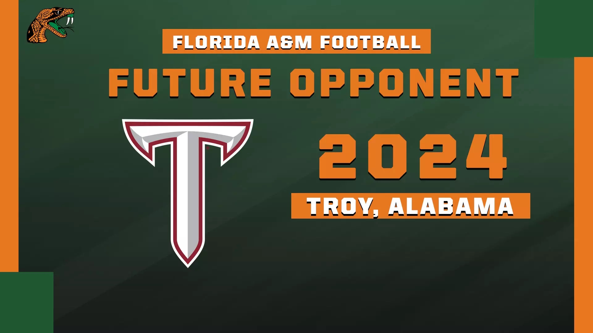 FAMU Football Announces Game Against Troy In 2024 Florida Au0026M