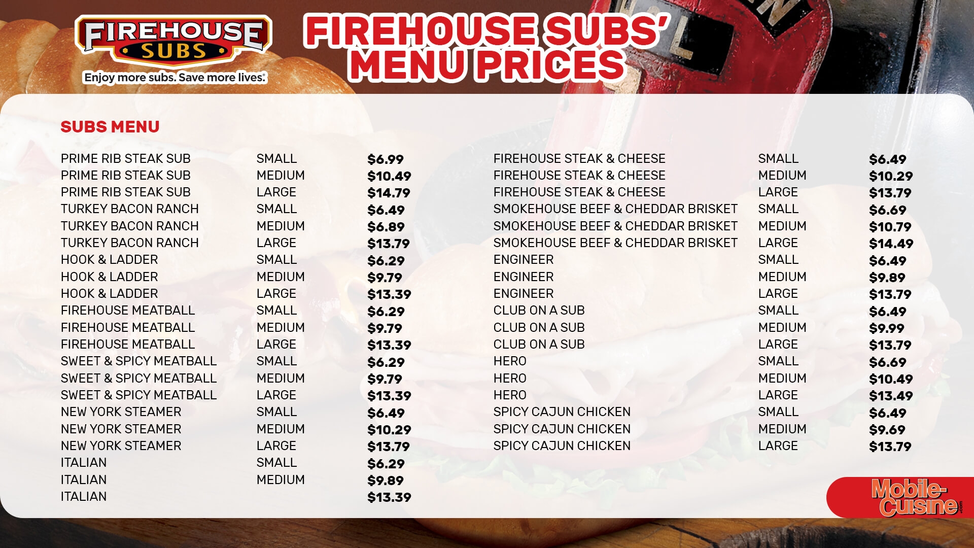 Firehouse Subs Menu Prices Discount Hacks 2024 