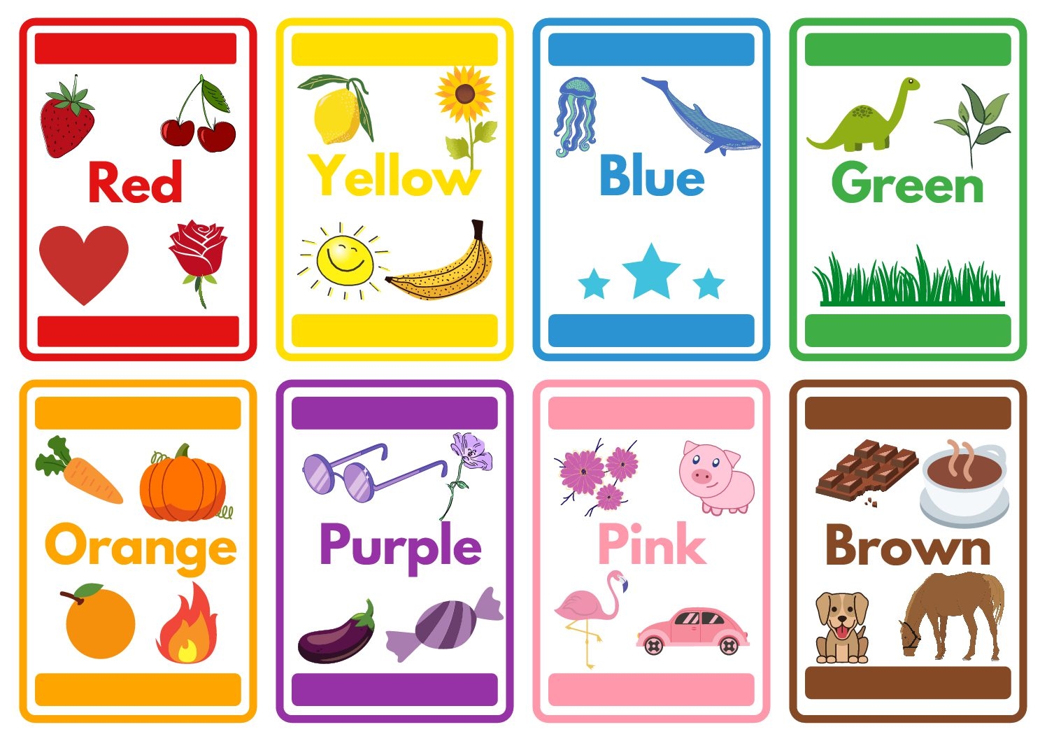 Flashcards Colors Teacha 