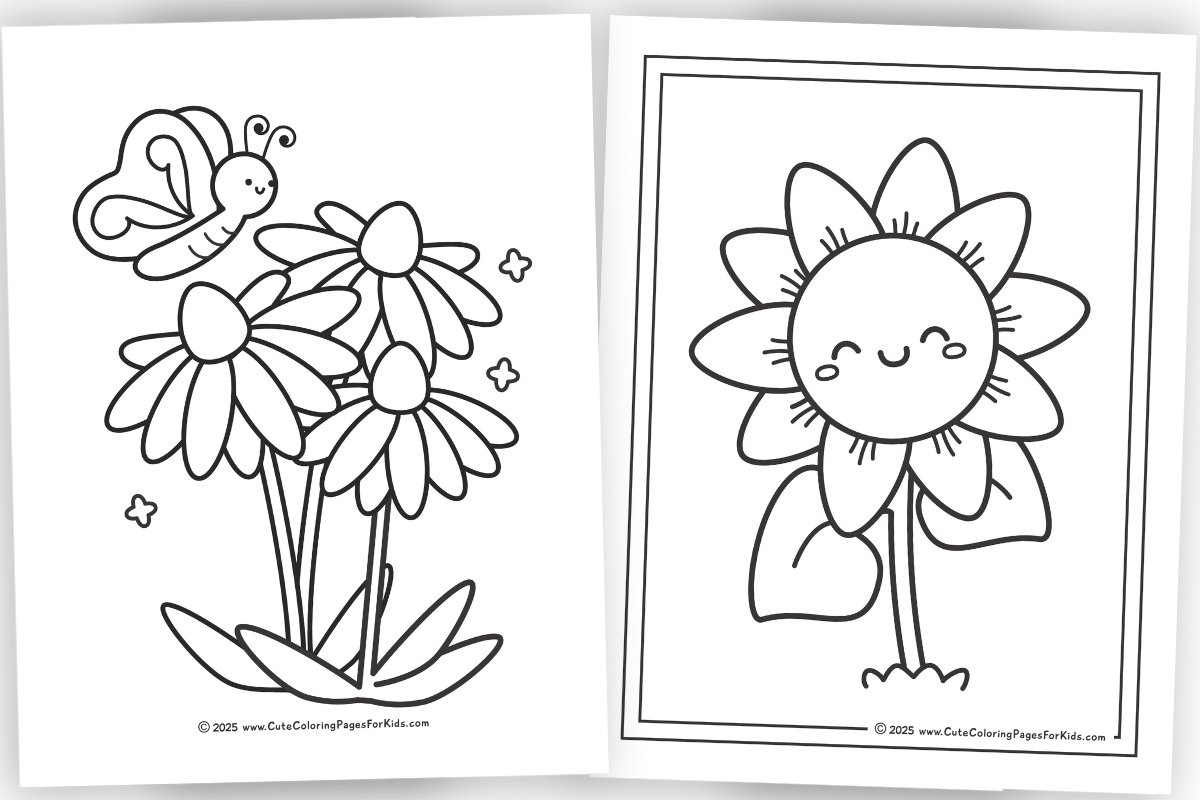 Flower Coloring Pages Free Printable PDFs Cute Coloring Pages 
