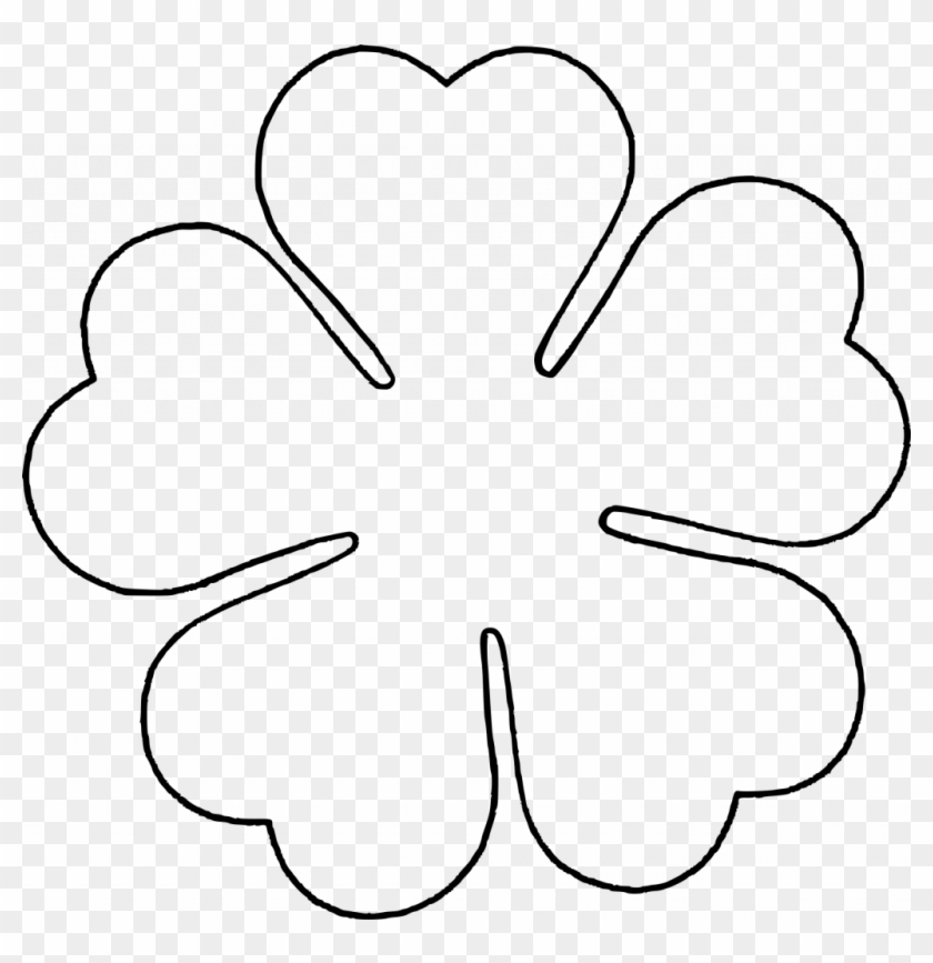 Flower Outline Printable Paper Flower Template Free 