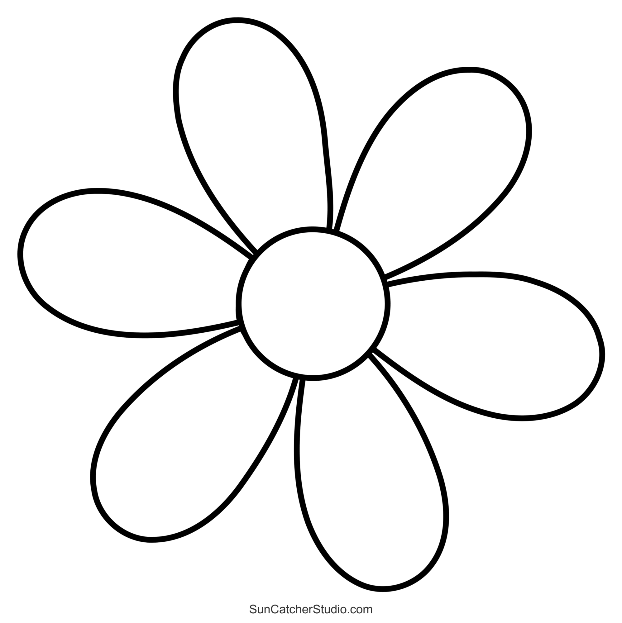 Flower Templates Patterns SVG Files Printable Stencils Free 