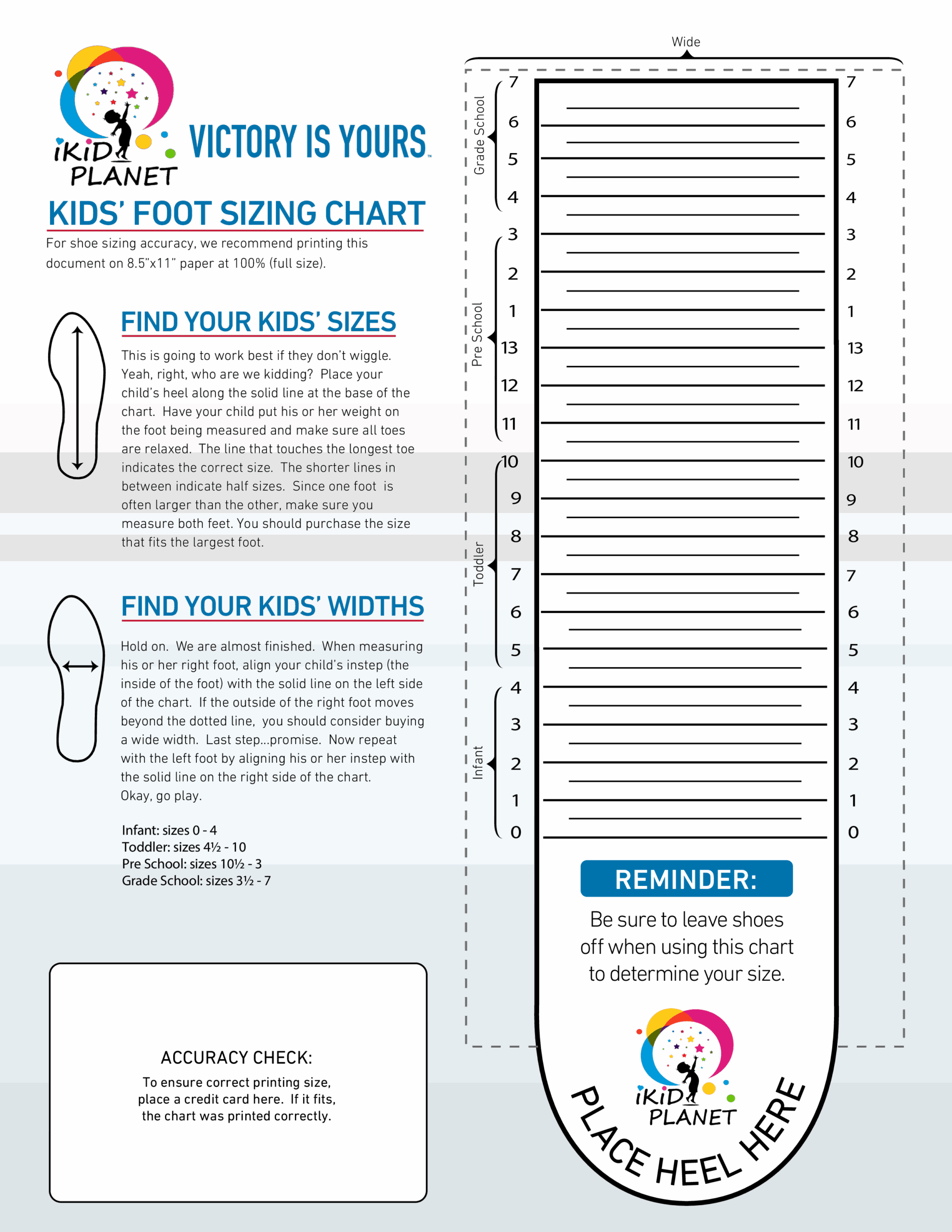 Foot Size Baby Chart On Sale
