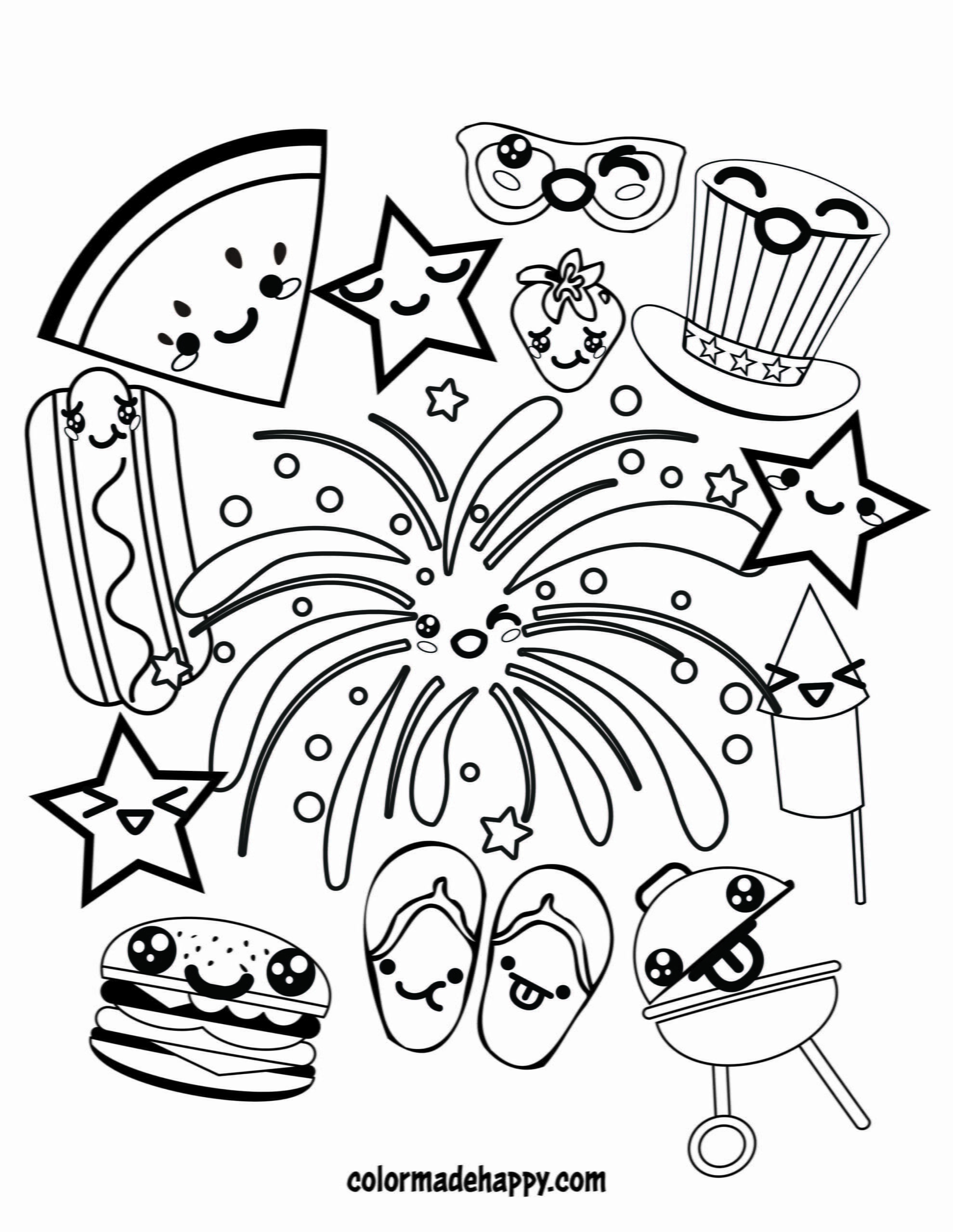 fourth of july printable coloring pages