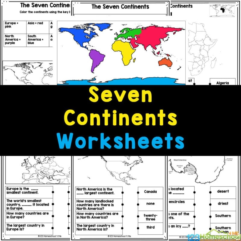 free printable map of the continents and oceans