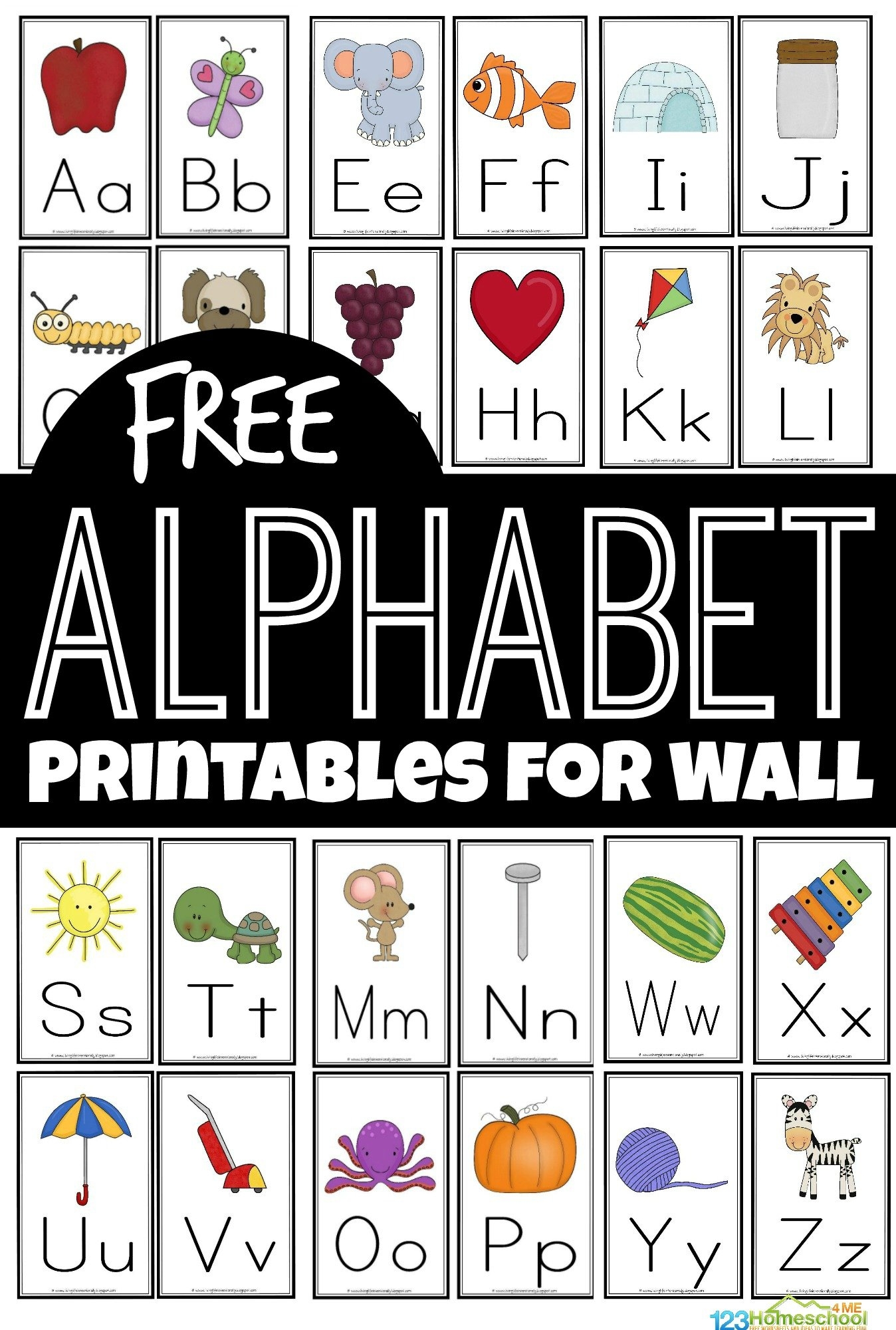free printable letters alphabet