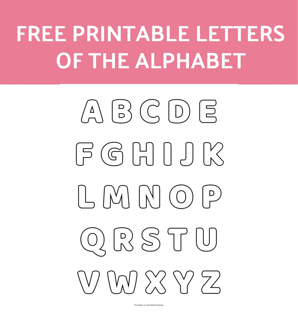 free printable letter stencils pdf
