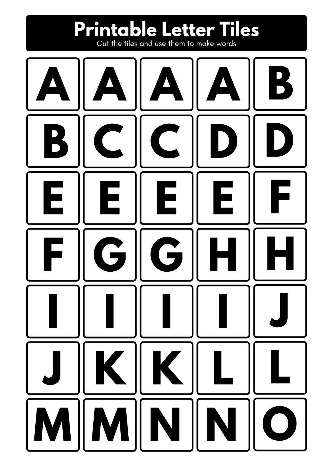 alphabet printable letters