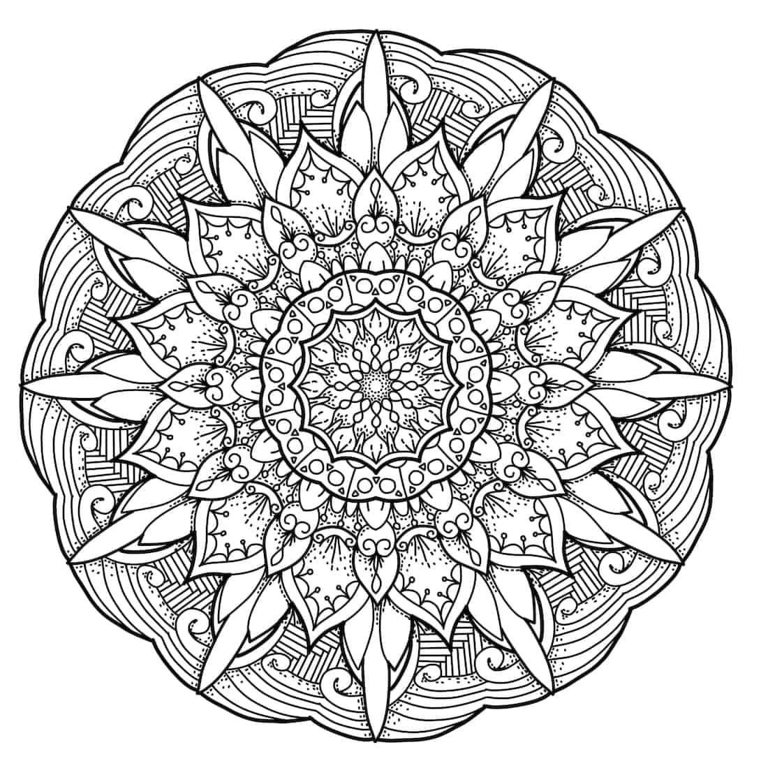 printable mandala coloring pages