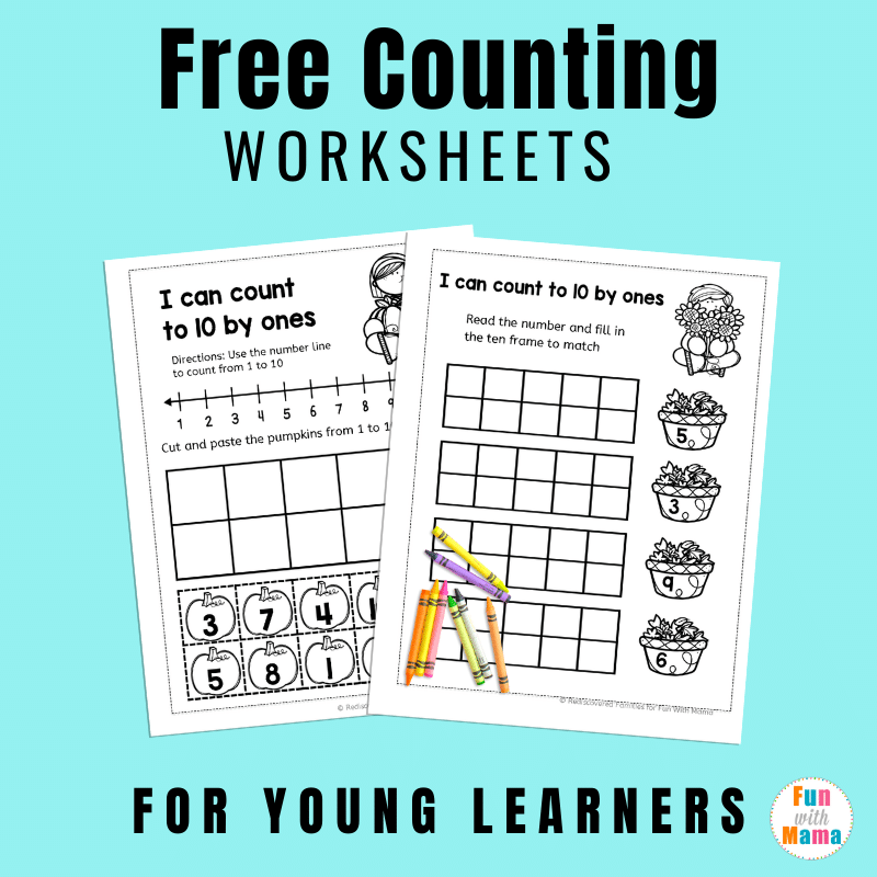 Free Counting Worksheets To Help With Numbers Counting Fun With Mama