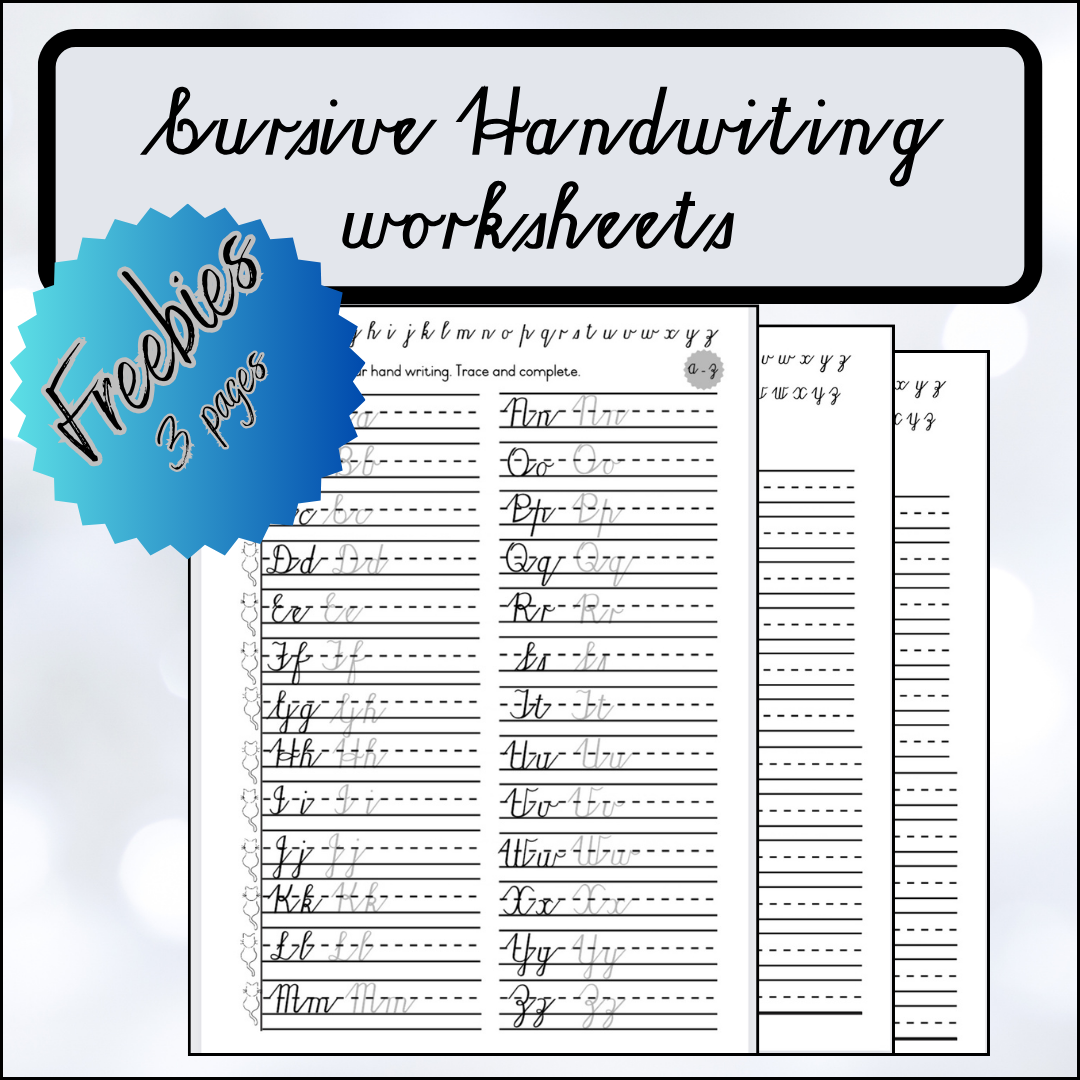 cursive writing practice worksheets printable