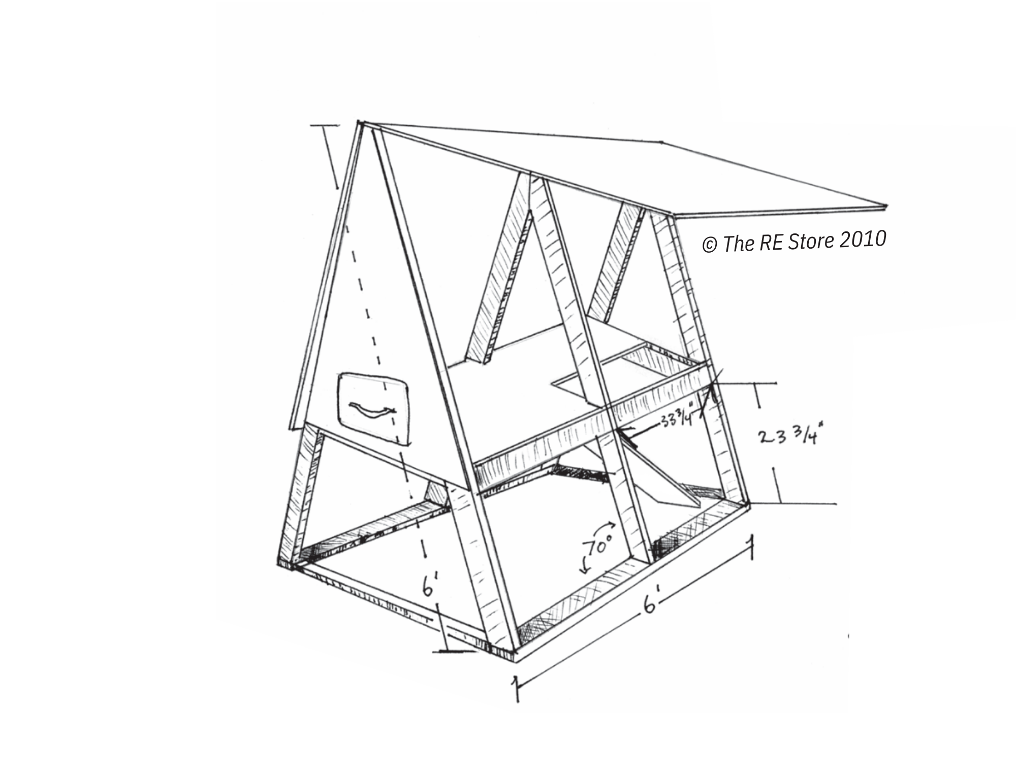 Free DIY A Frame Chicken Coop Plans The RE Store