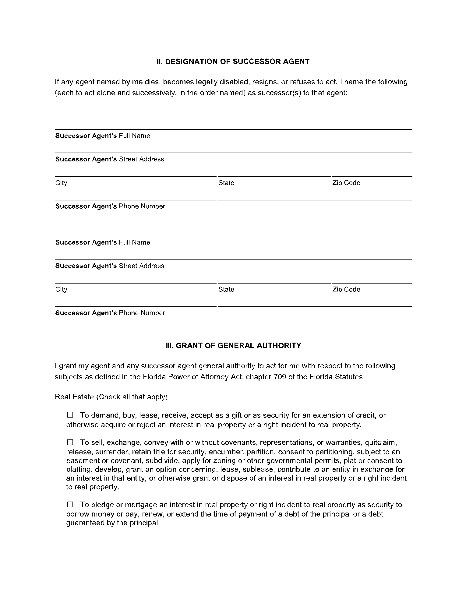 Free Florida Durable Power Of Attorney Form PDF CocoSign