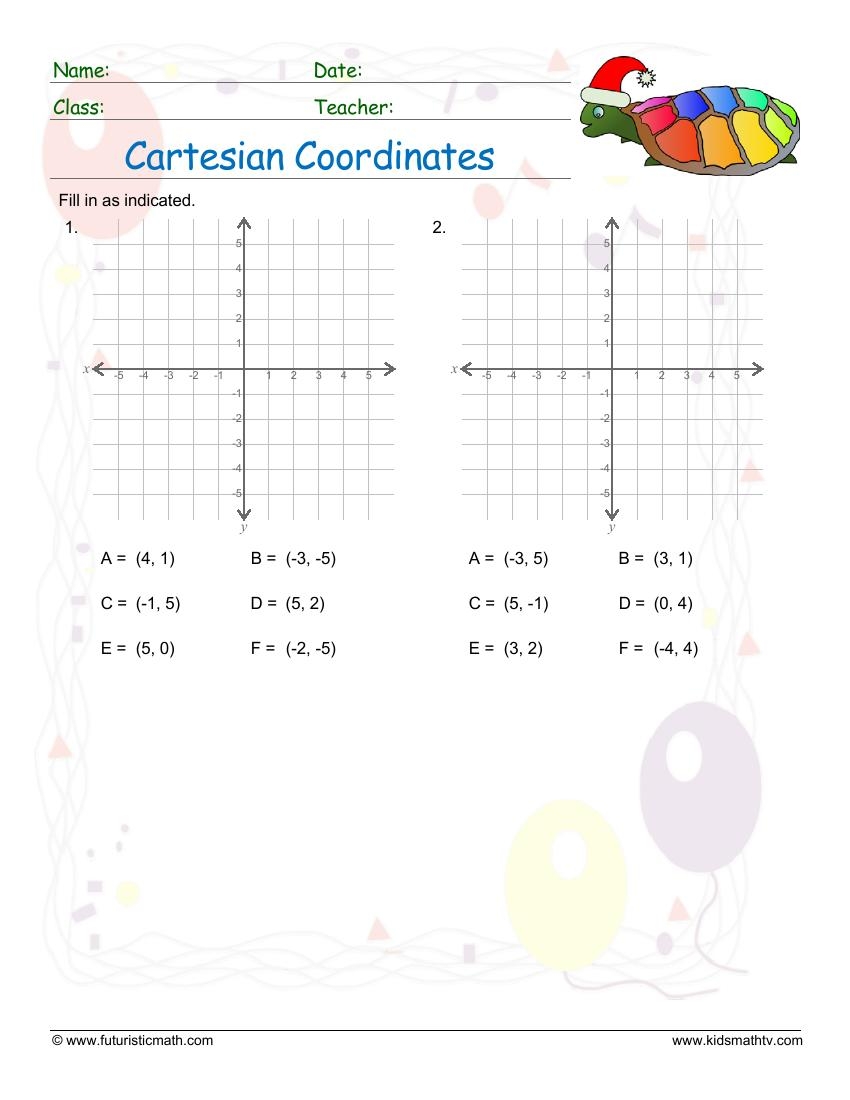 free printable coordinate graphing worksheets