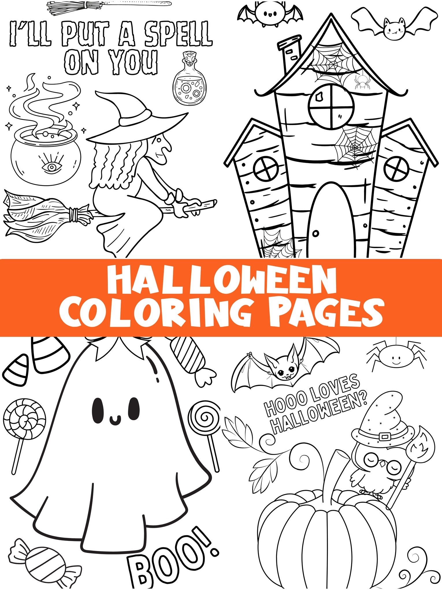 halloween coloring sheets printable