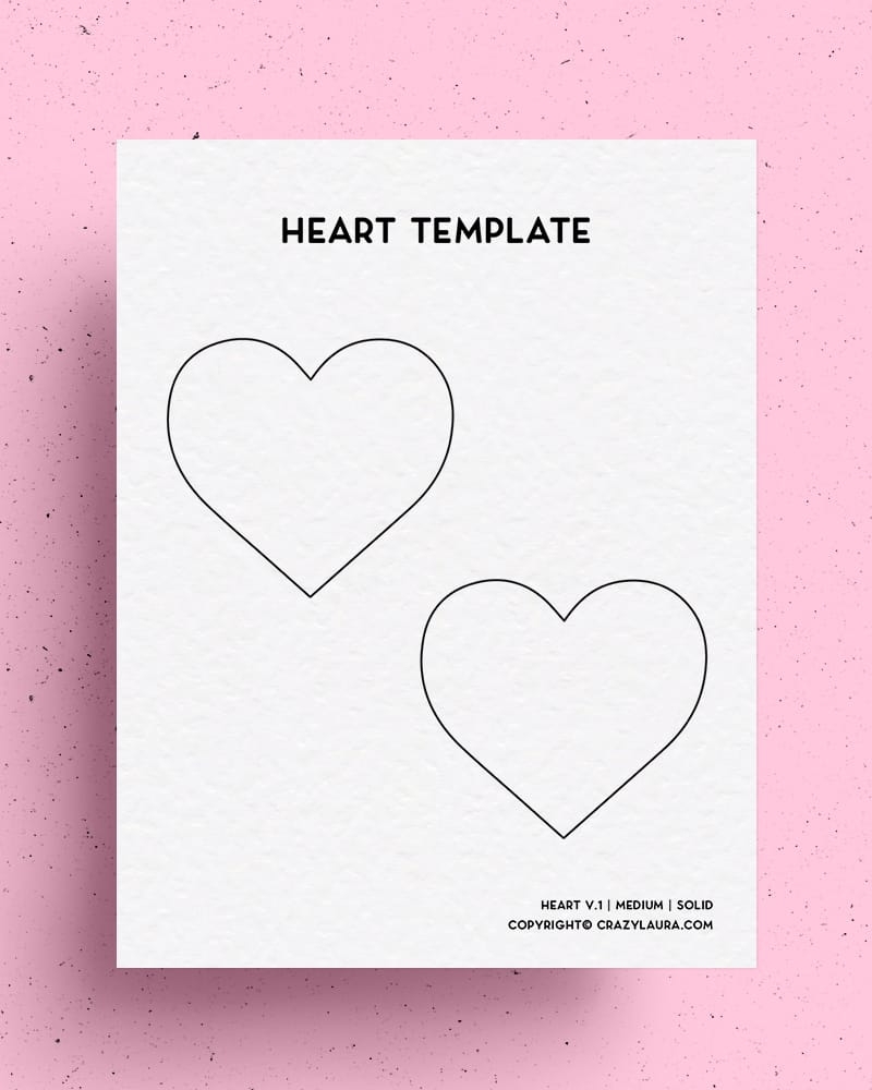 free printable heart stencils