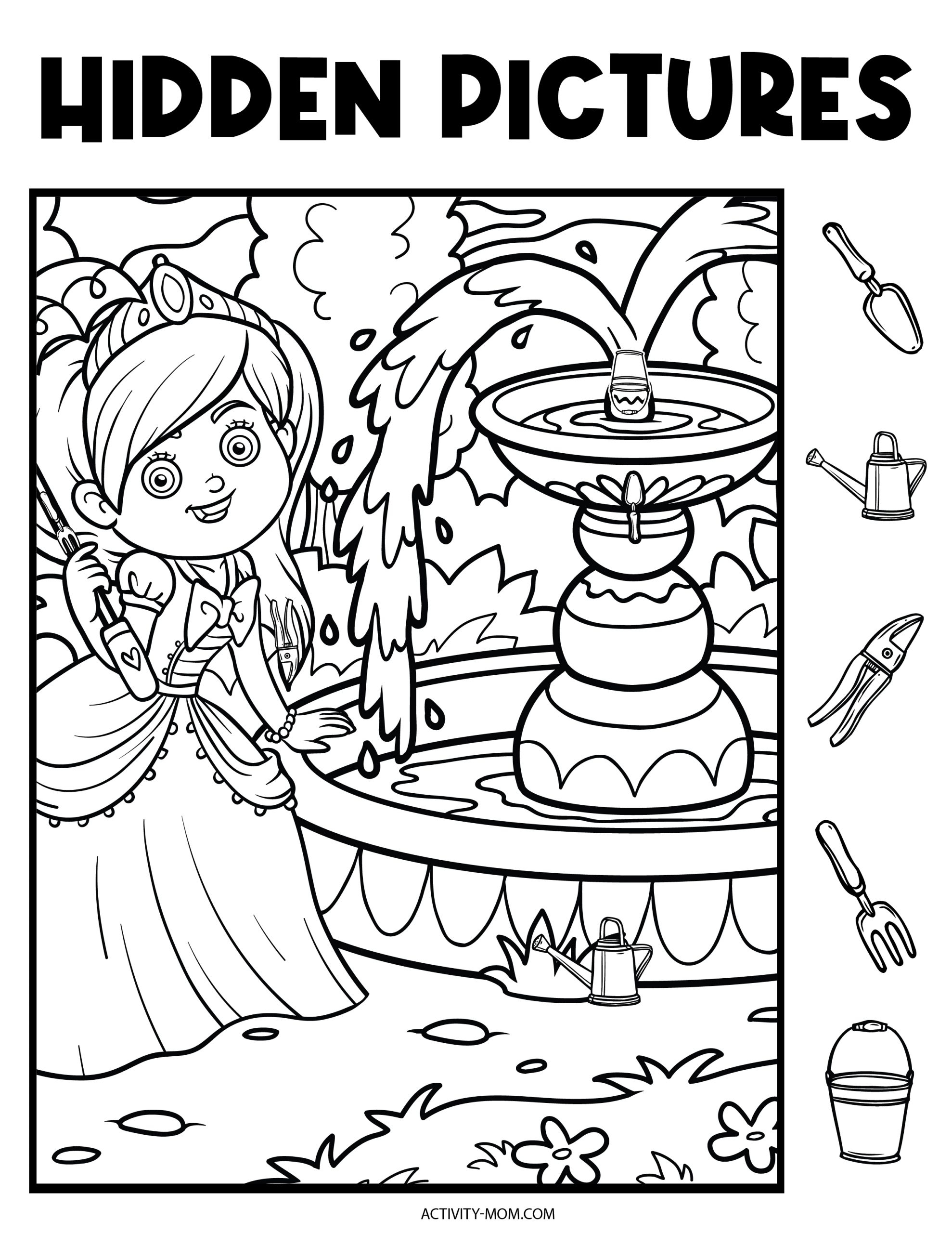 hidden images printable