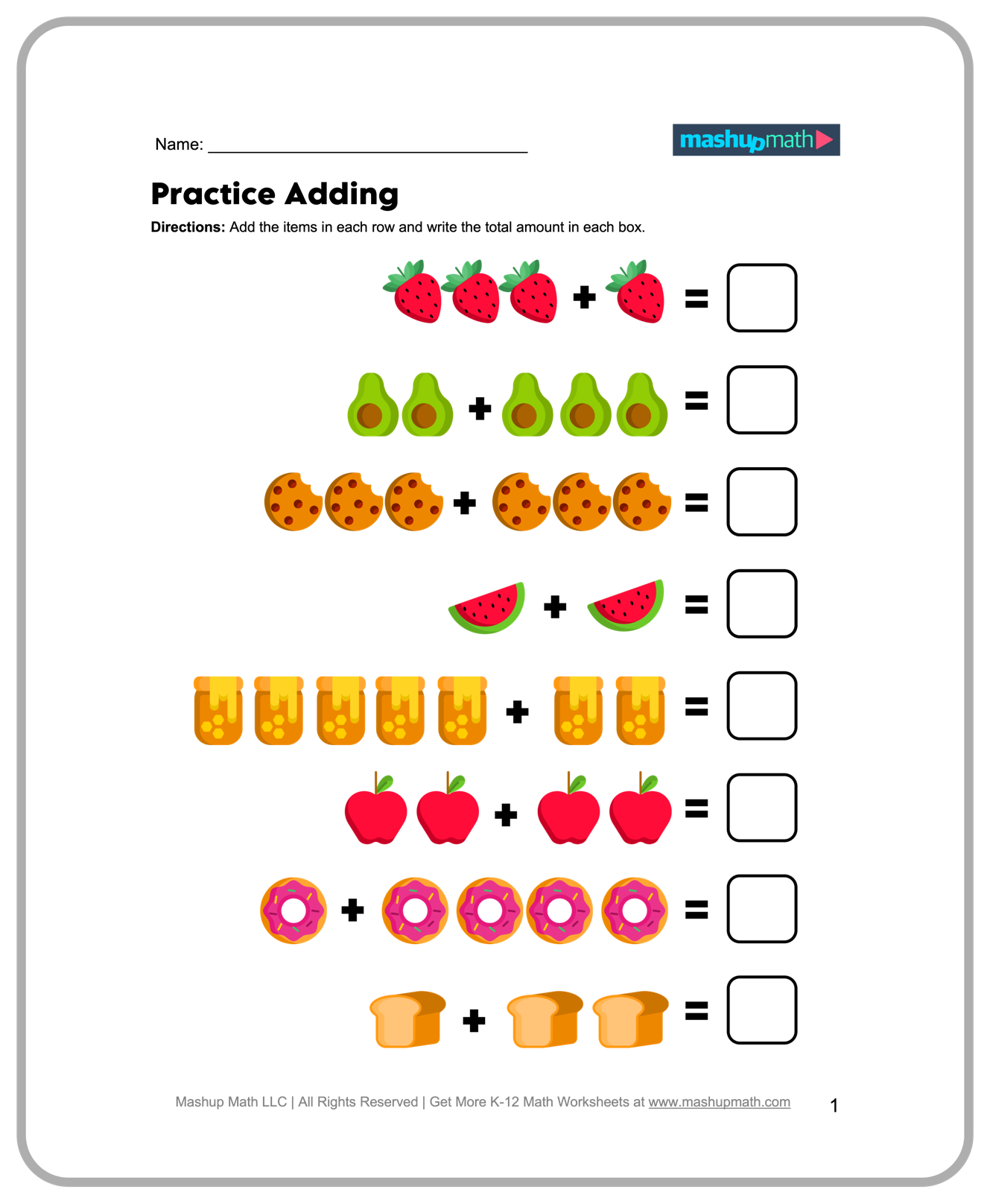 printable mathematics worksheets for kindergarten