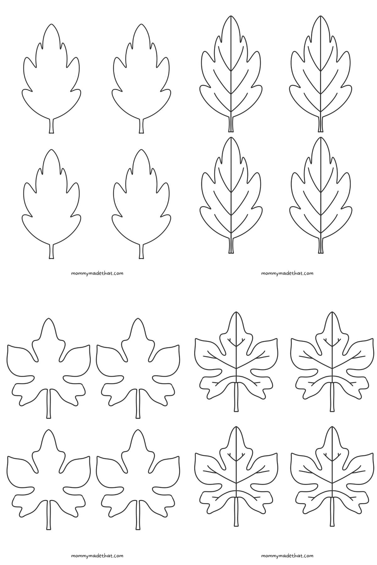 Free Leaf Templates U0026 Outlines Tons Of Printables 
