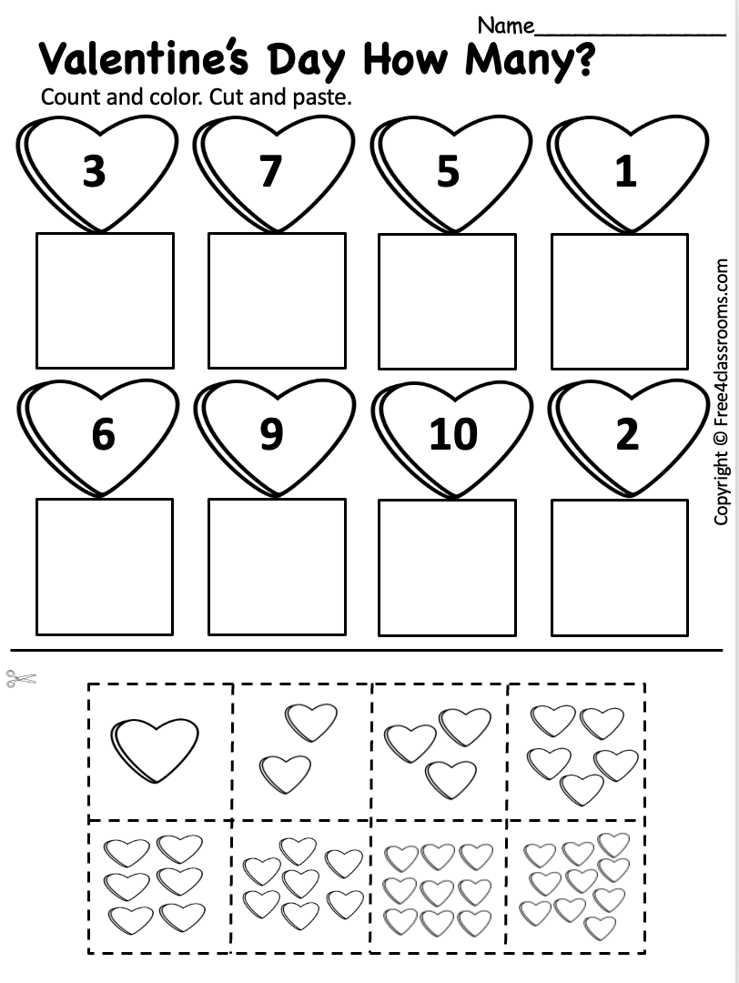 preschool worksheets printable free