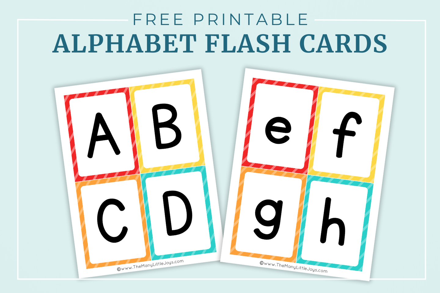printable letter flash cards