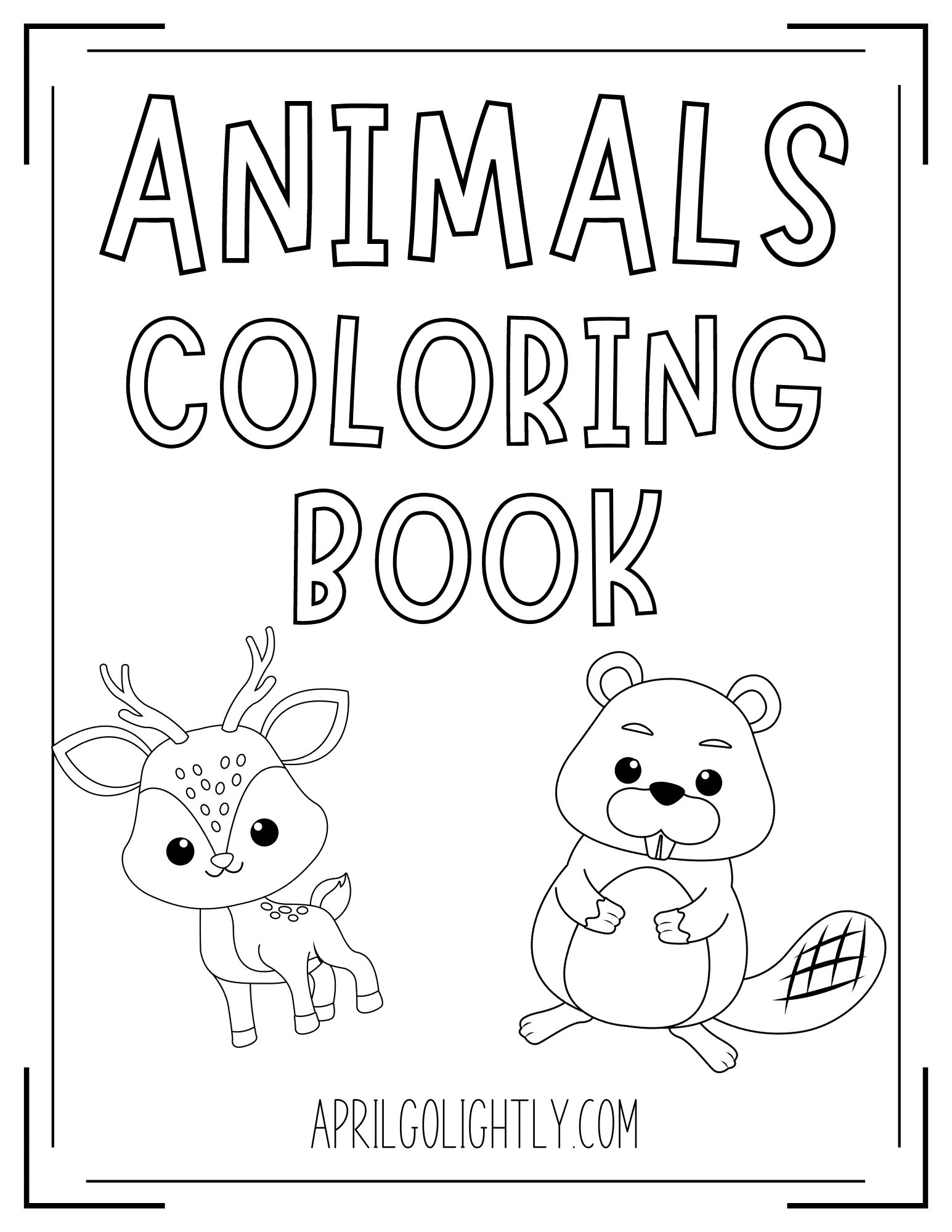 printable animal colouring