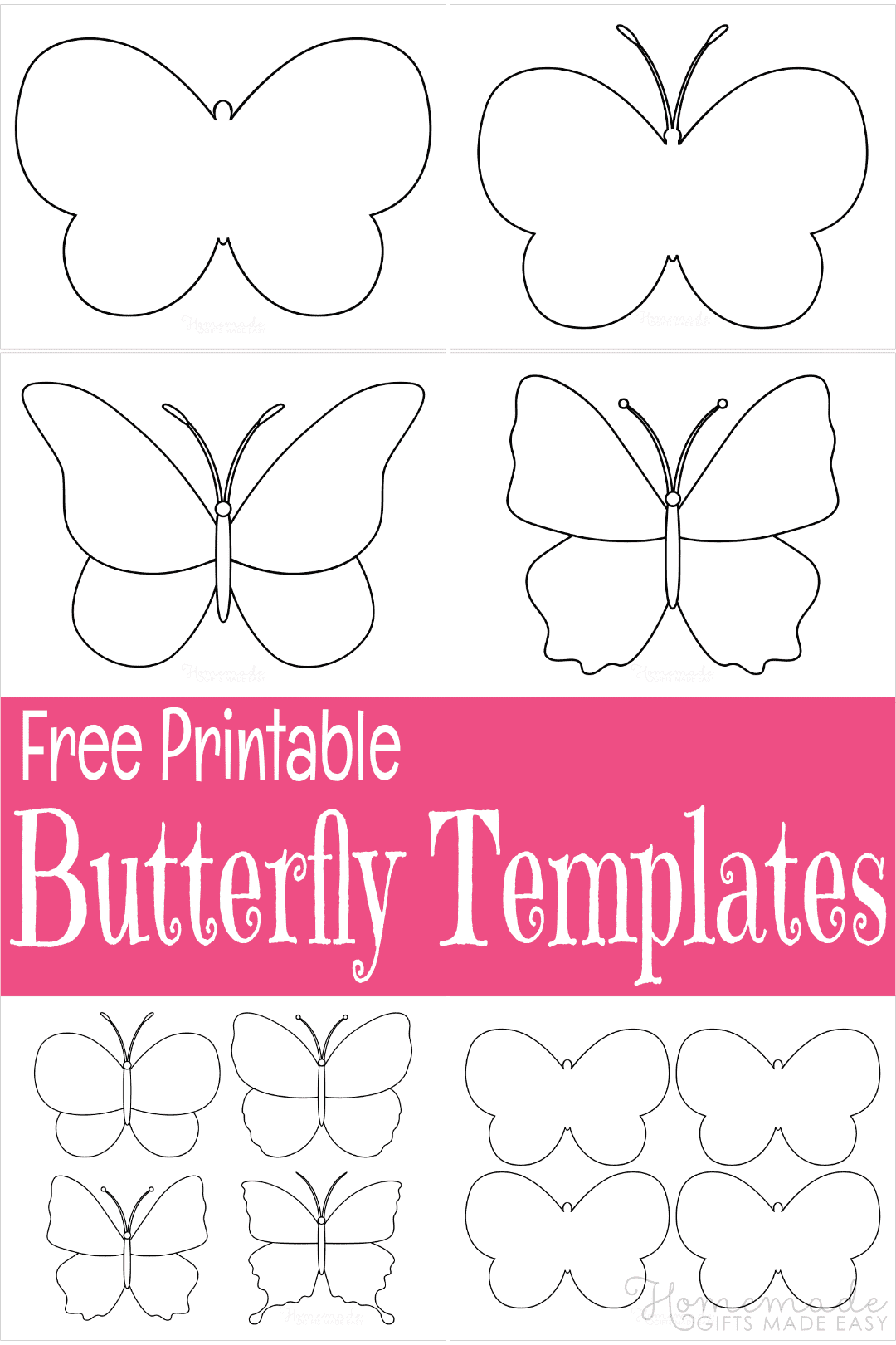 Free Printable Butterfly Templates U0026 Outlines