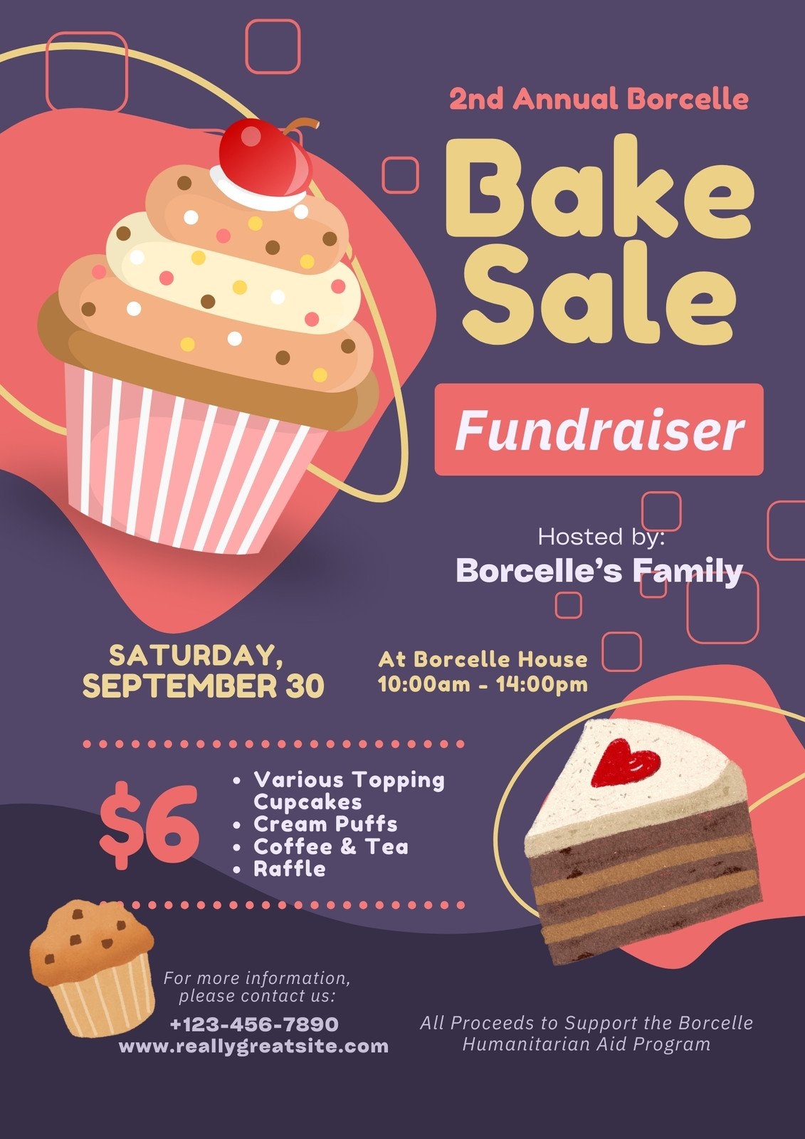 Free Printable Customizable Cupcake Flyer Templates Canva