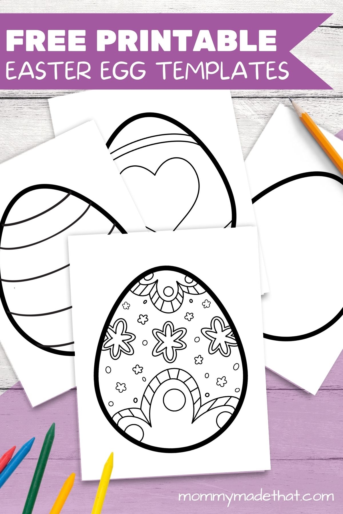 free printable easter egg template