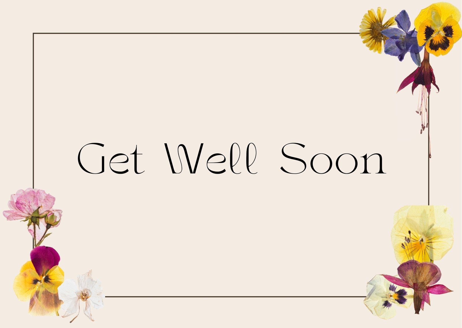 Free Printable Editable Get Well Soon Card Templates Canva Worksheets Library