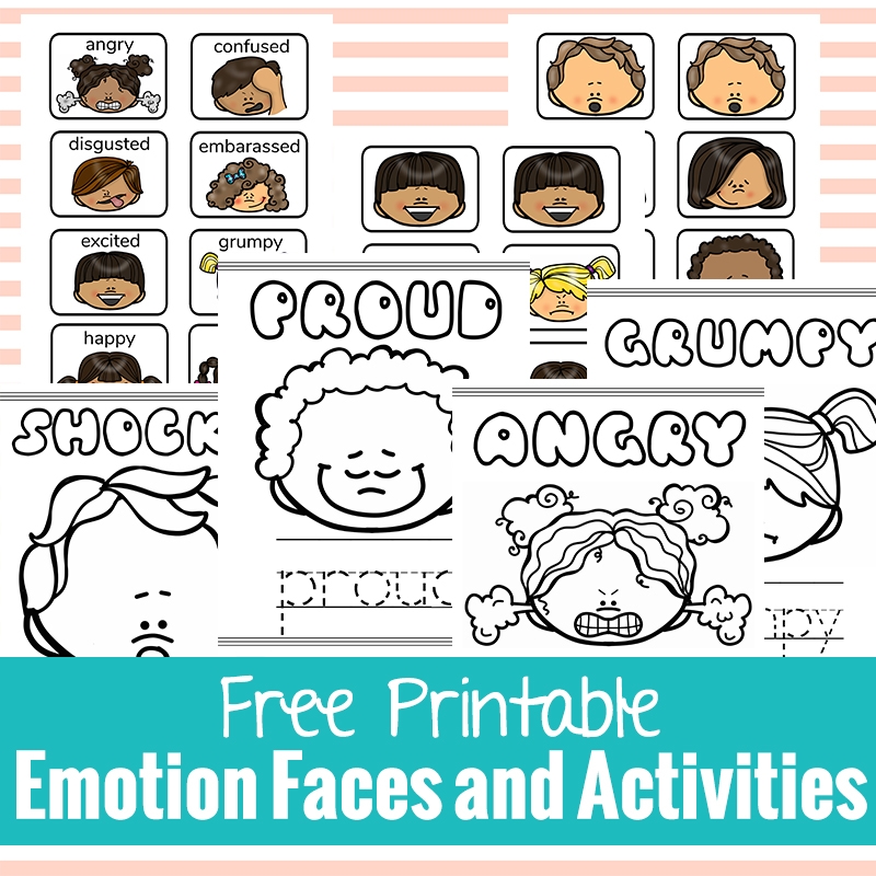 printable feelings faces
