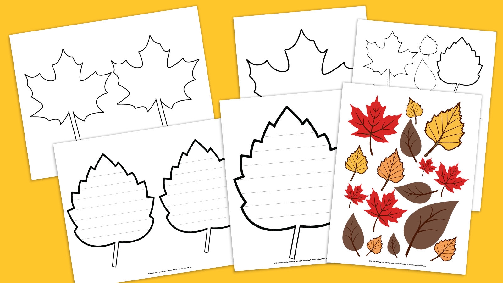 free printable autumn leaves template